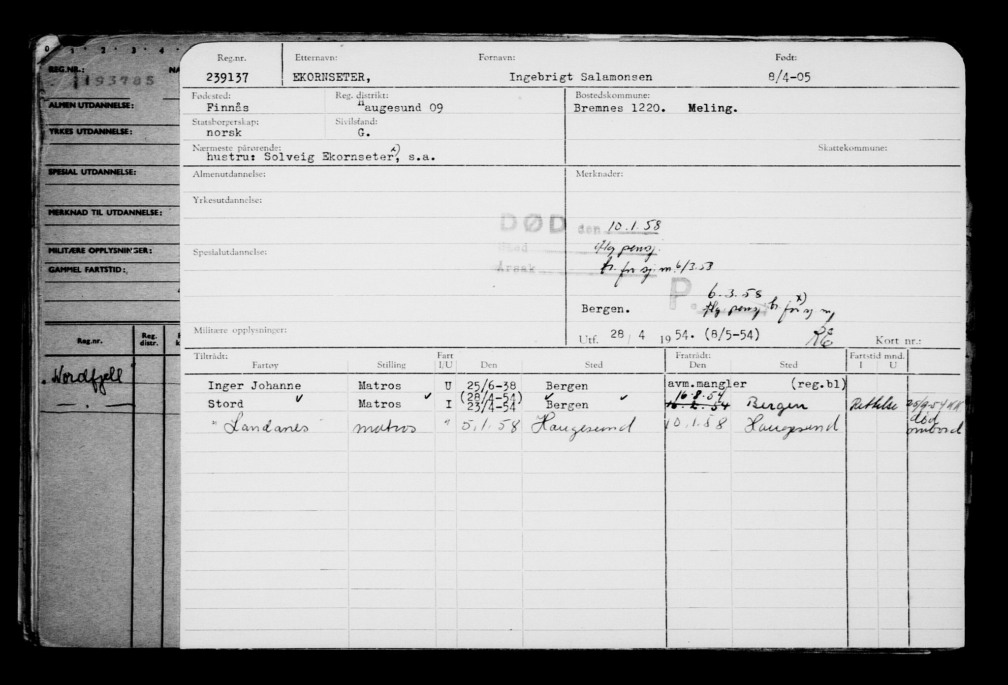 Direktoratet for sjømenn, AV/RA-S-3545/G/Gb/L0058: Hovedkort, 1905, p. 426