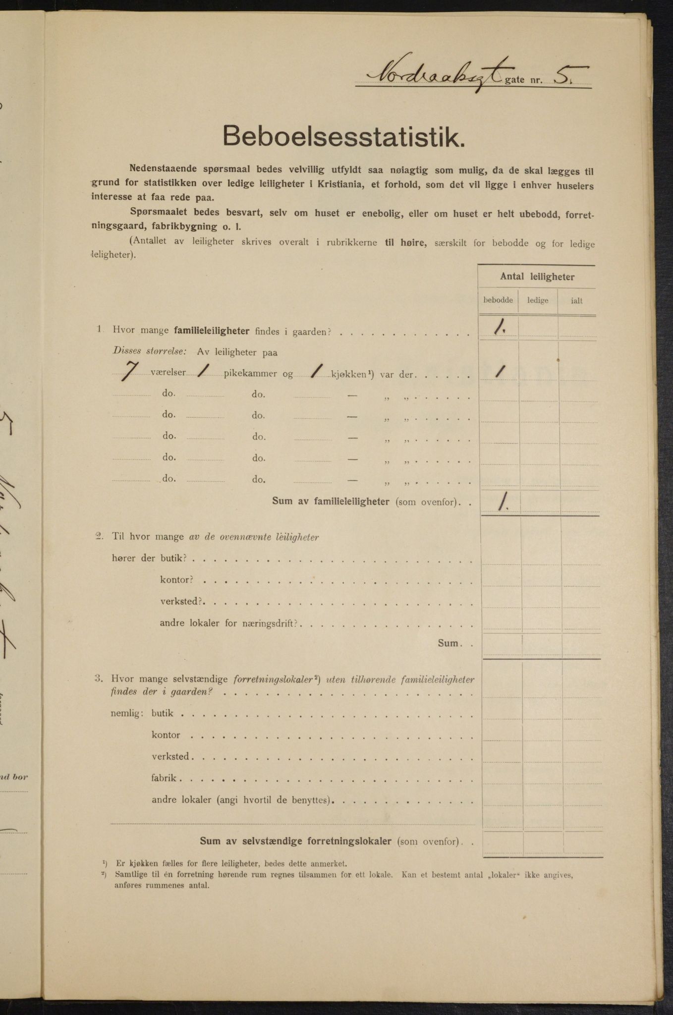 OBA, Municipal Census 1915 for Kristiania, 1915, p. 72751