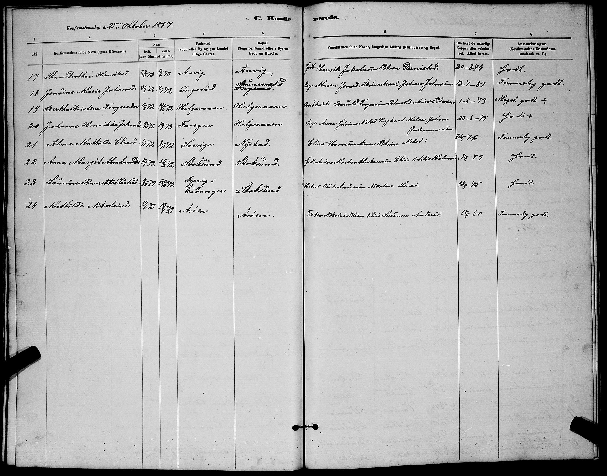 Brunlanes kirkebøker, AV/SAKO-A-342/G/Gb/L0002: Parish register (copy) no. II 2, 1878-1902