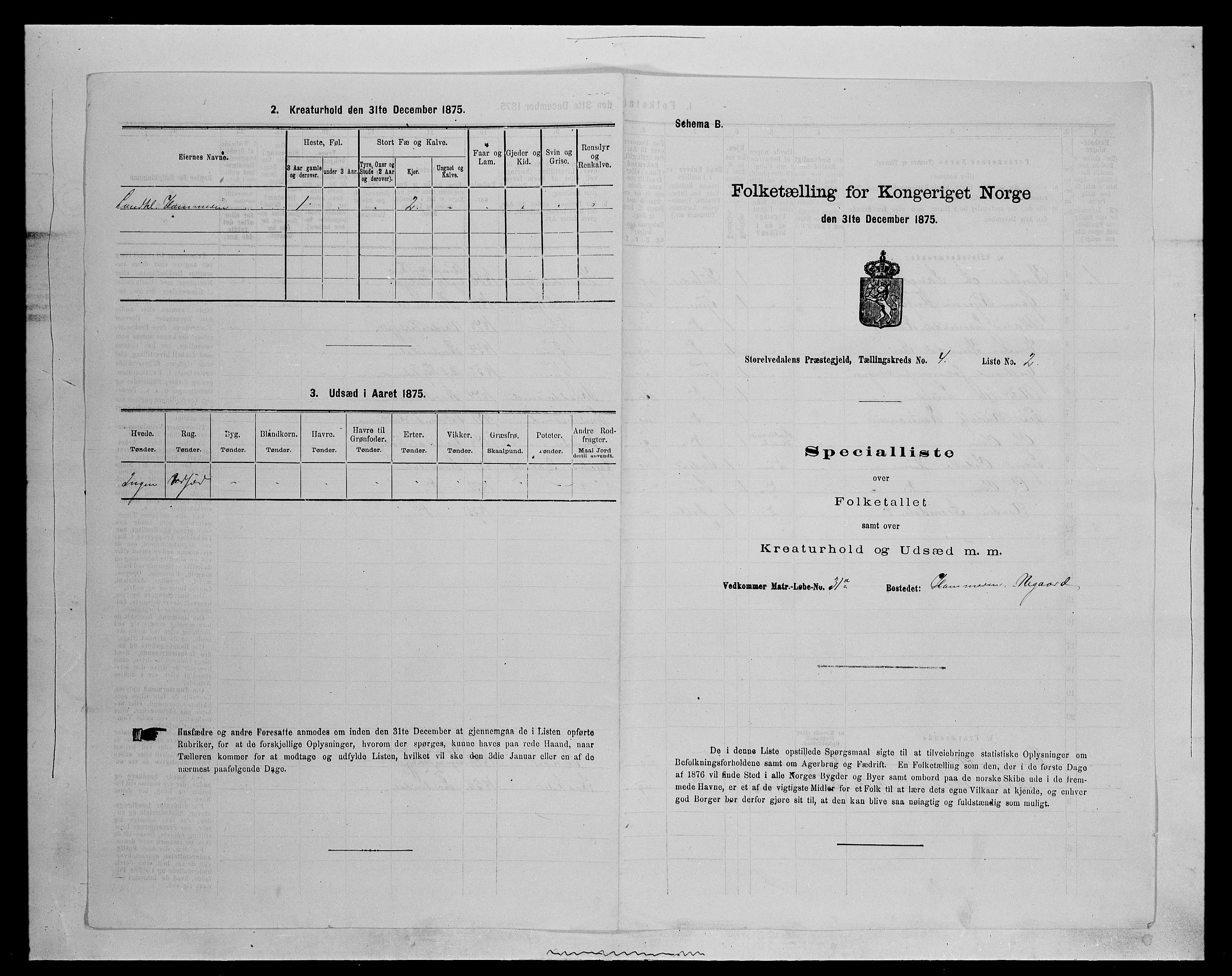 SAH, 1875 census for 0430P Stor-Elvdal, 1875, p. 390