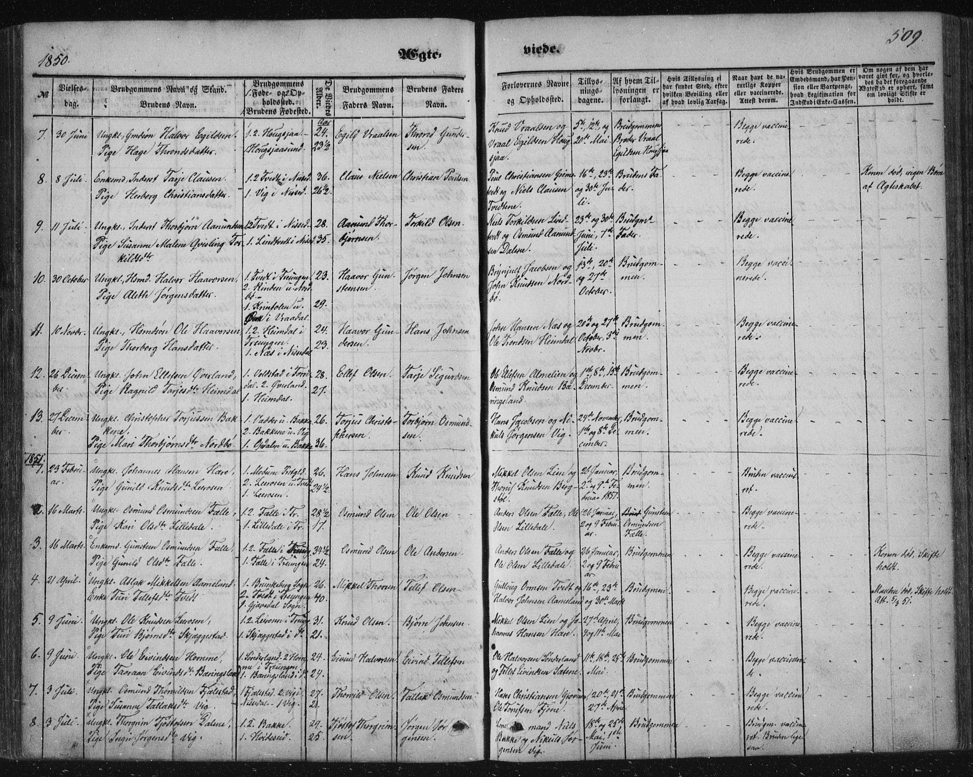 Nissedal kirkebøker, SAKO/A-288/F/Fa/L0003: Parish register (official) no. I 3, 1846-1870, p. 508-509