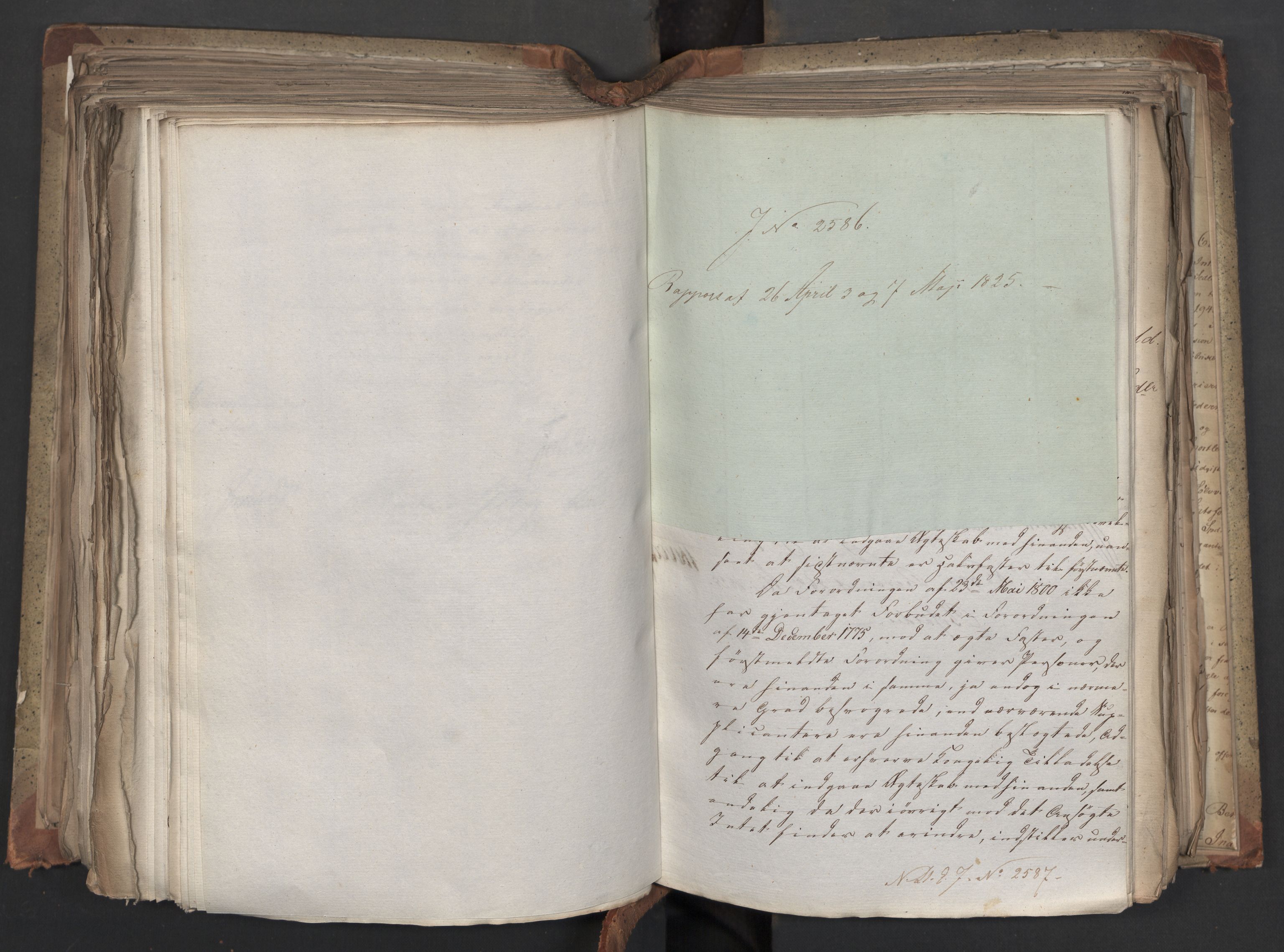 Statsrådsavdelingen i Stockholm, AV/RA-S-1003/D/Da/L0042: Regjeringsinnstillinger nr. 2467-2705, 1825, p. 359