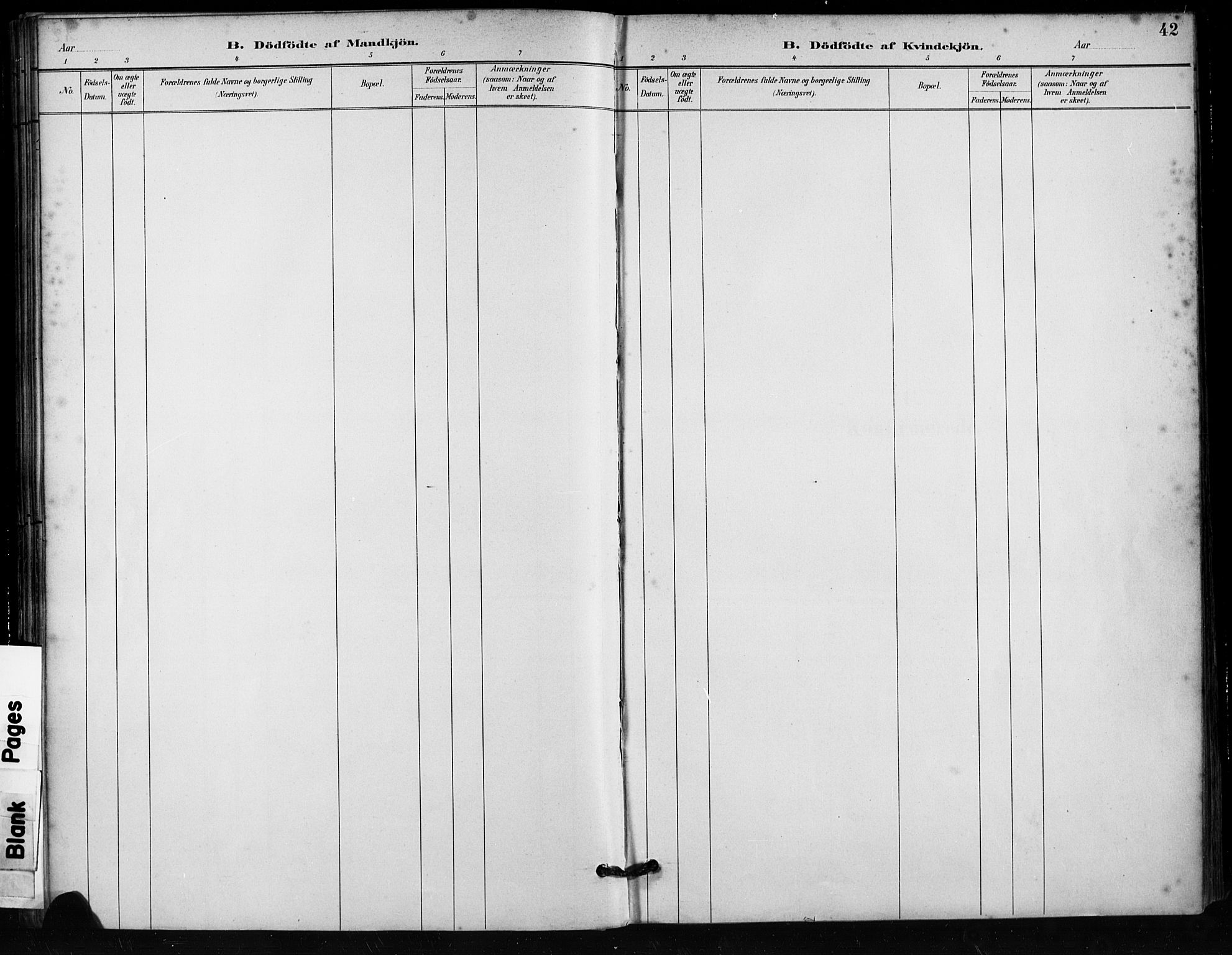 Håland sokneprestkontor, AV/SAST-A-101802/001/30BA/L0011: Parish register (official) no. A 10, 1883-1900, p. 42