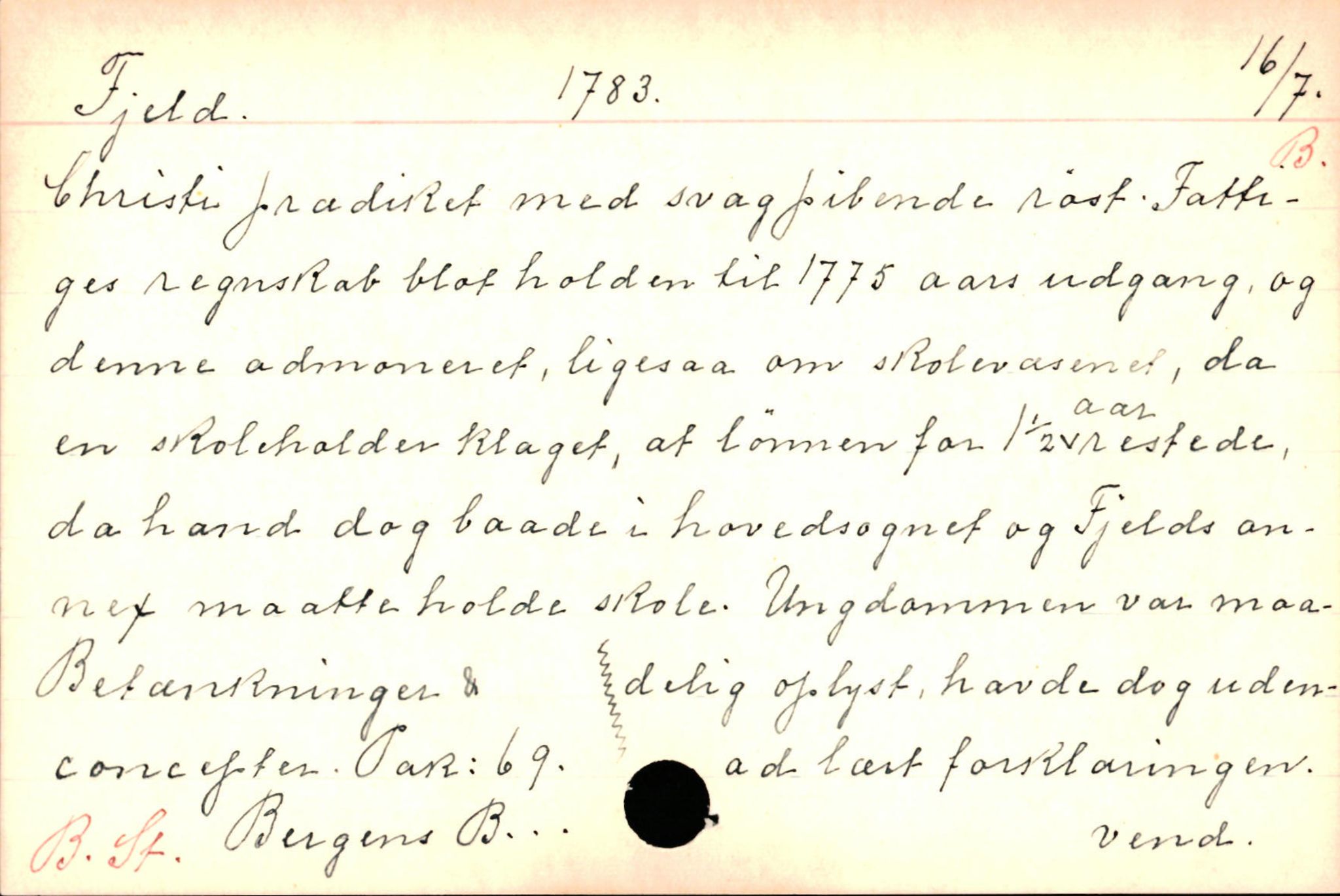 Haugen, Johannes - lærer, AV/SAB-SAB/PA-0036/01/L0001: Om klokkere og lærere, 1521-1904, p. 3007