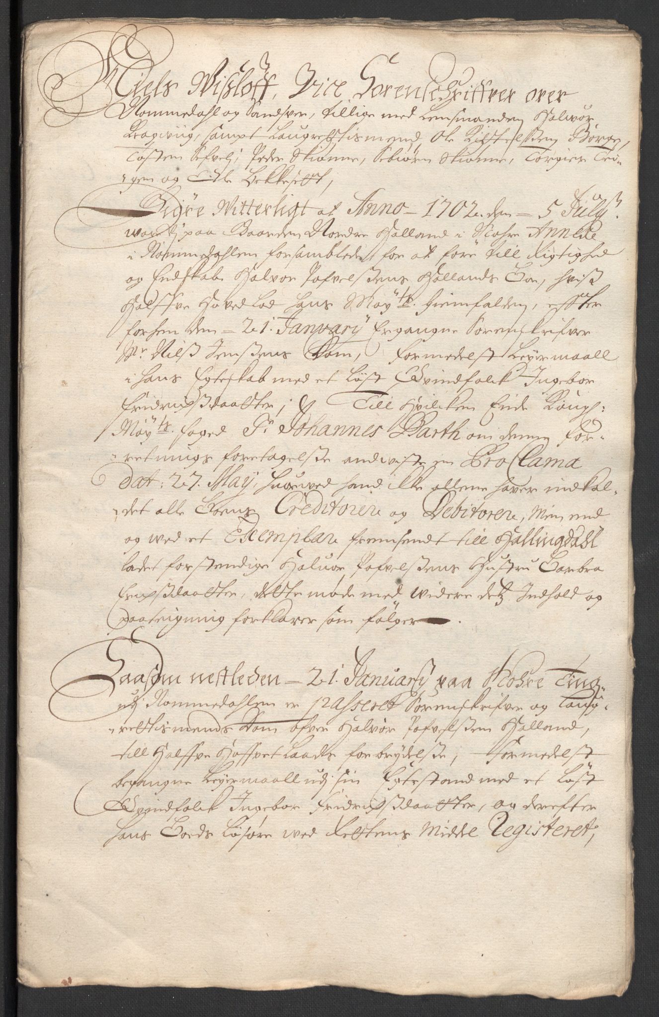 Rentekammeret inntil 1814, Reviderte regnskaper, Fogderegnskap, RA/EA-4092/R24/L1581: Fogderegnskap Numedal og Sandsvær, 1703, p. 49