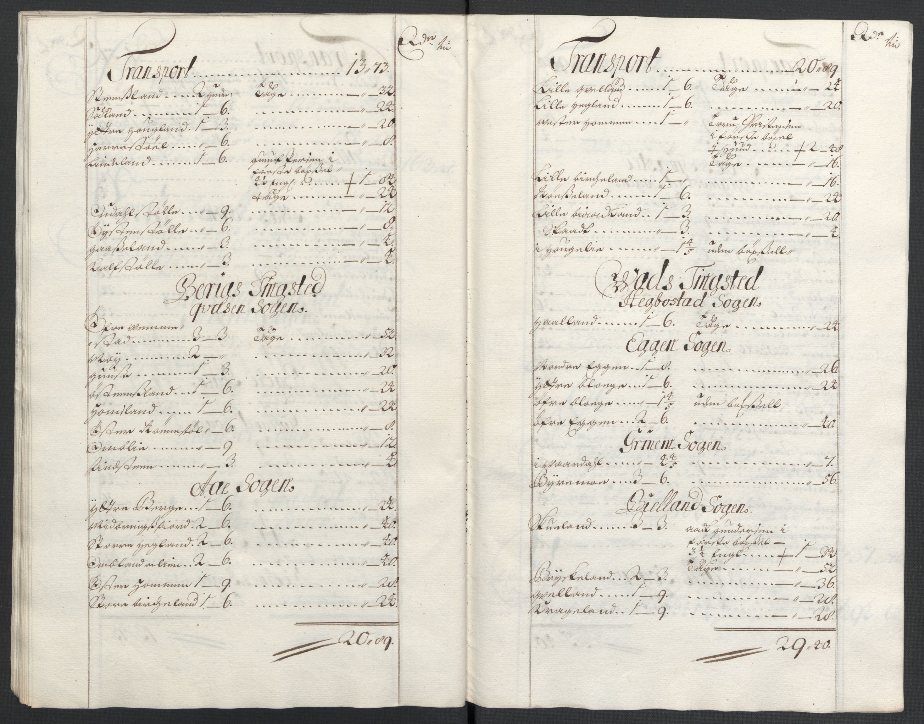 Rentekammeret inntil 1814, Reviderte regnskaper, Fogderegnskap, AV/RA-EA-4092/R43/L2549: Fogderegnskap Lista og Mandal, 1701-1702, p. 46