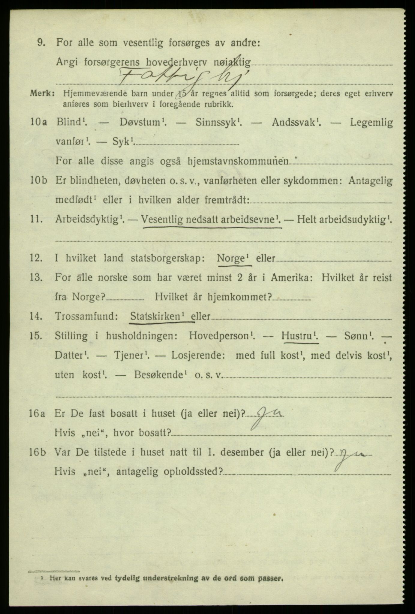 SAB, 1920 census for Alversund, 1920, p. 6227