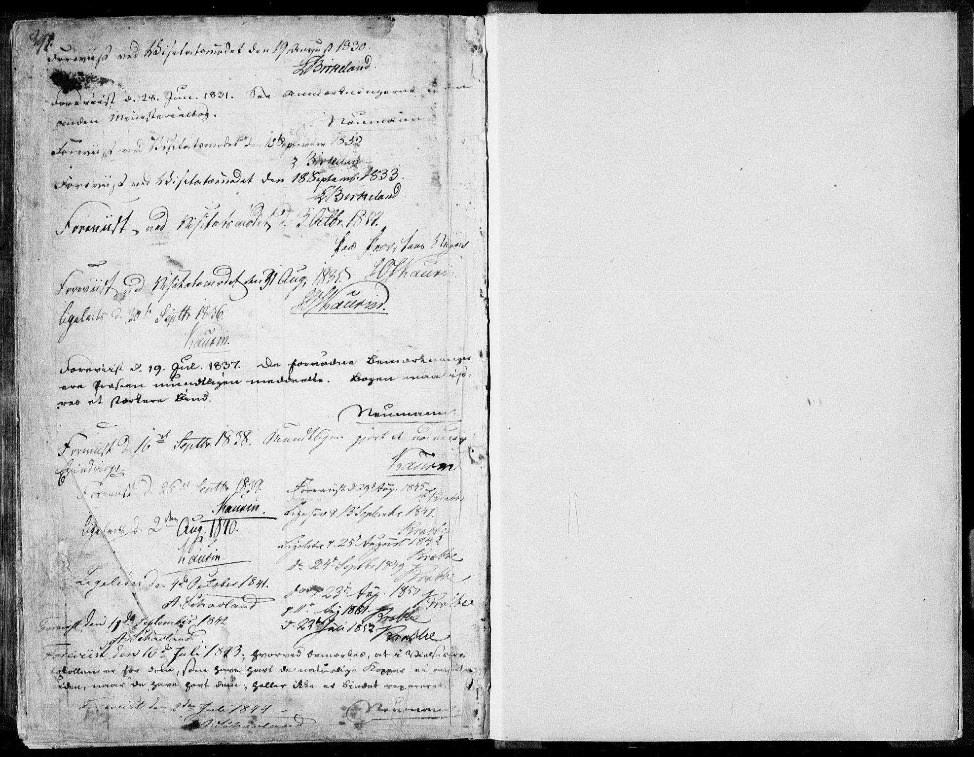 Ministerialprotokoller, klokkerbøker og fødselsregistre - Møre og Romsdal, SAT/A-1454/519/L0248: Parish register (official) no. 519A07, 1829-1860, p. 394
