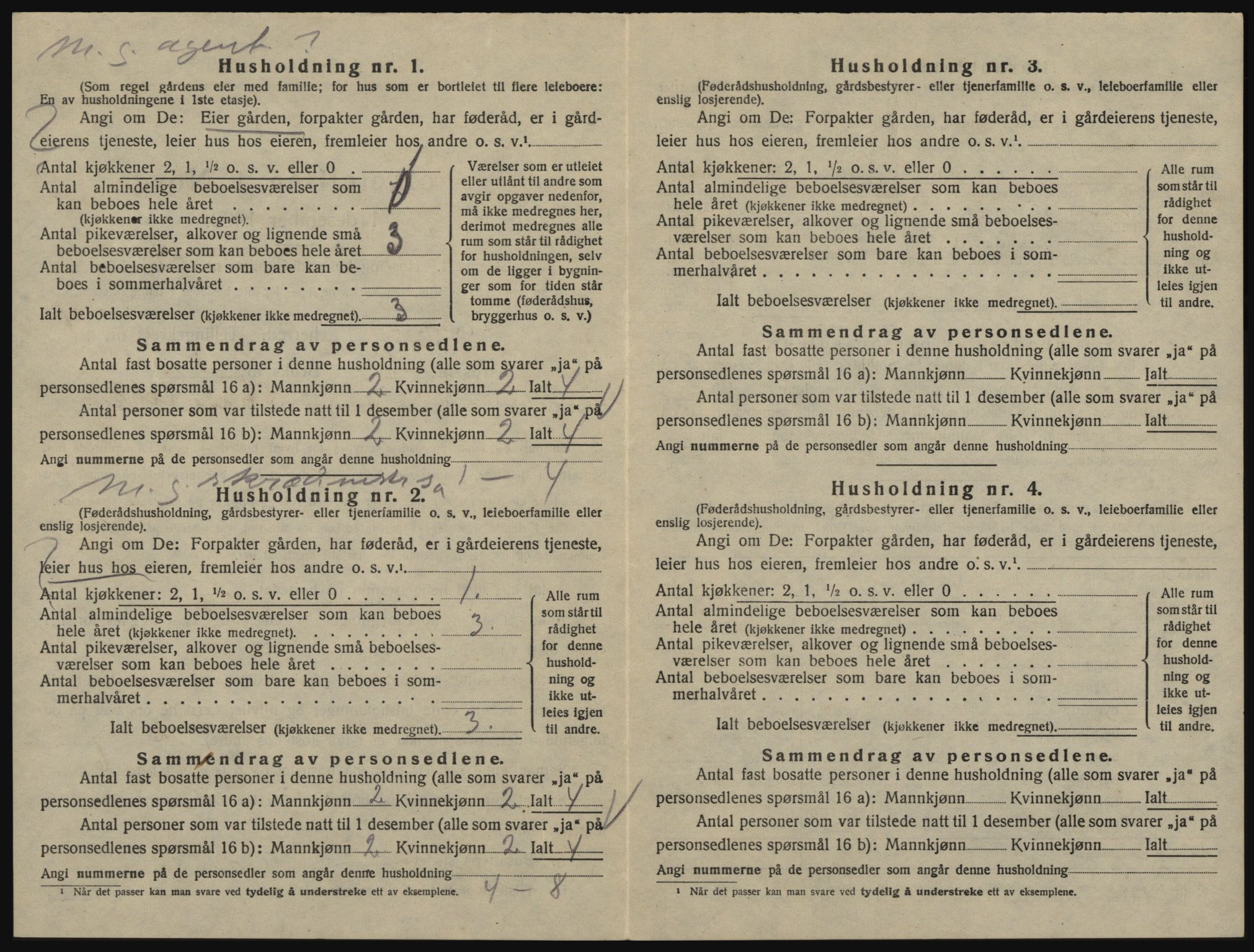 SAO, 1920 census for Glemmen, 1920, p. 1606