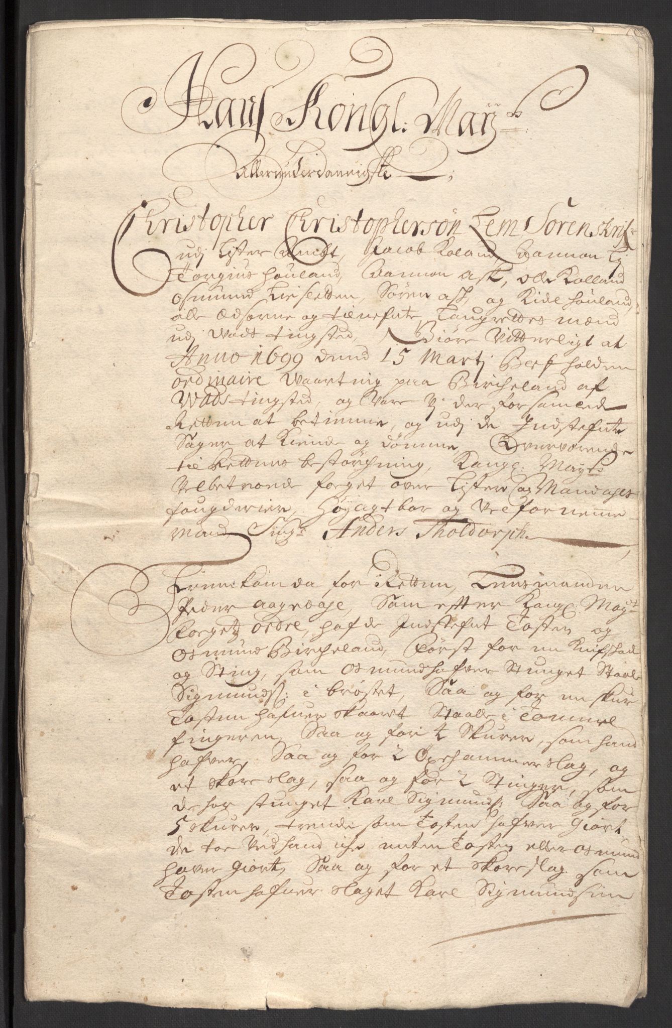 Rentekammeret inntil 1814, Reviderte regnskaper, Fogderegnskap, AV/RA-EA-4092/R43/L2547: Fogderegnskap Lista og Mandal, 1698-1699, p. 182