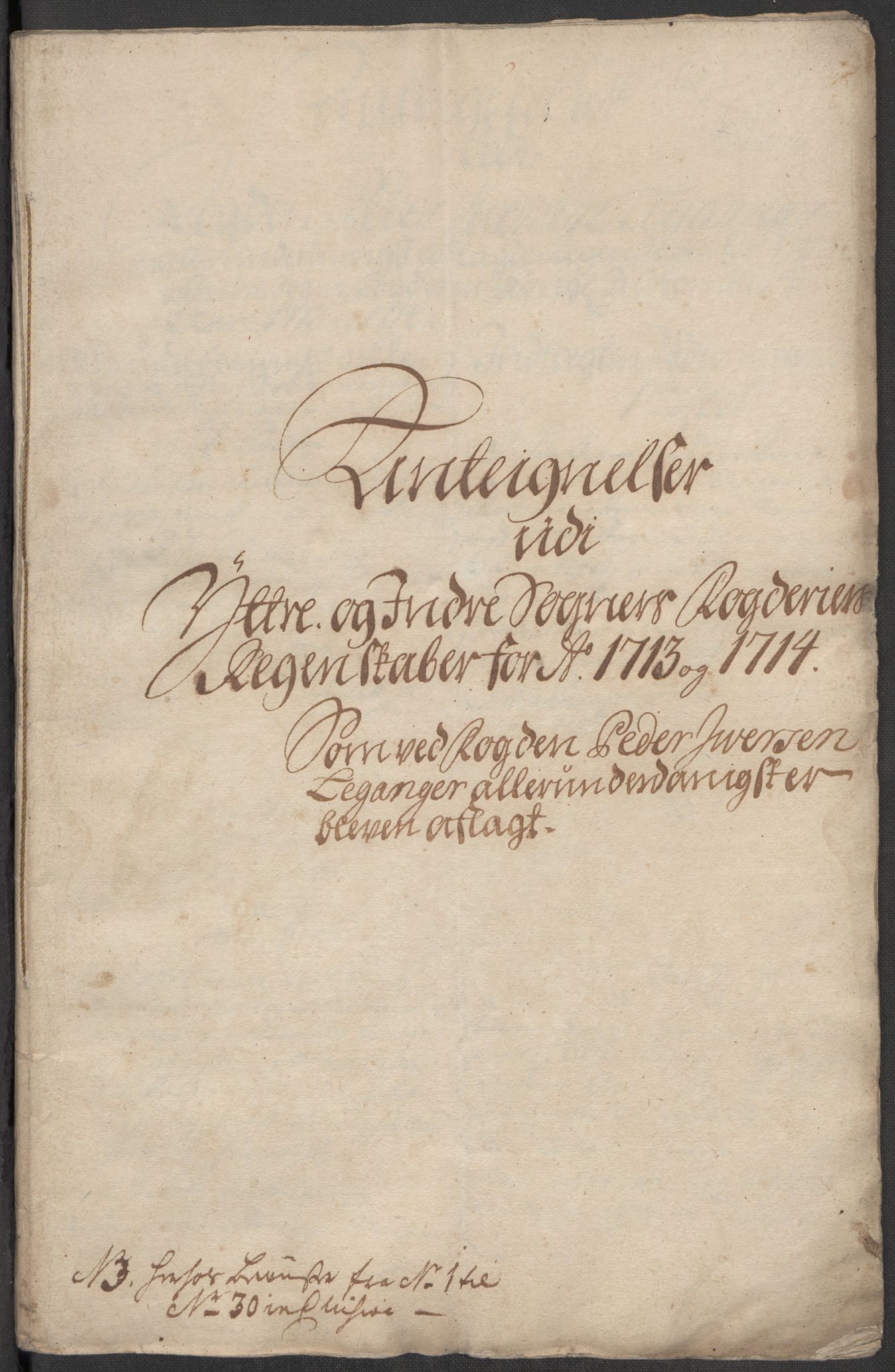 Rentekammeret inntil 1814, Reviderte regnskaper, Fogderegnskap, RA/EA-4092/R52/L3319: Fogderegnskap Sogn, 1713-1714, p. 434