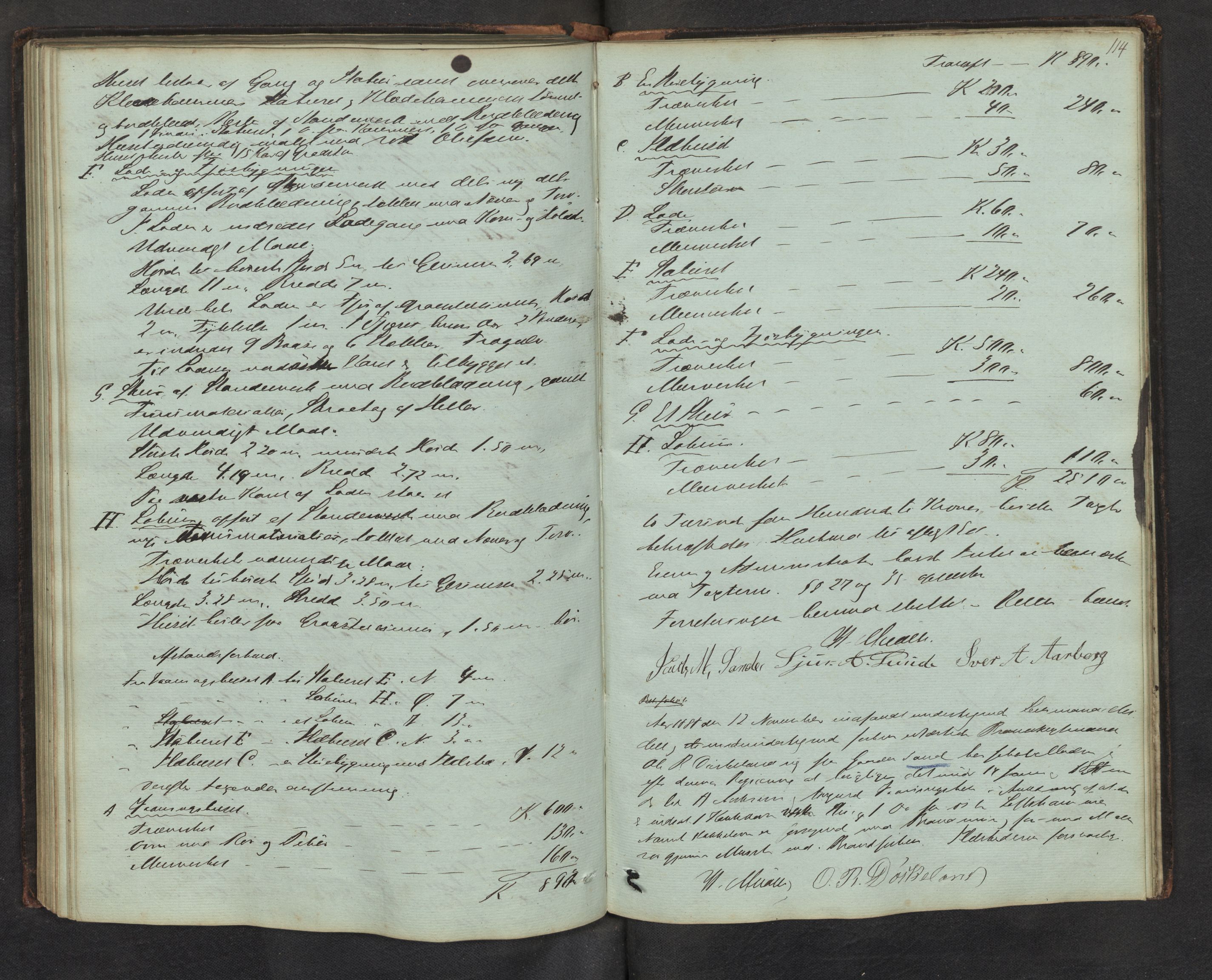 Lensmannen i Gaular, AV/SAB-A-27601/0012/L0001: Branntakstprotokoll, 1846-1892, p. 113b-114a