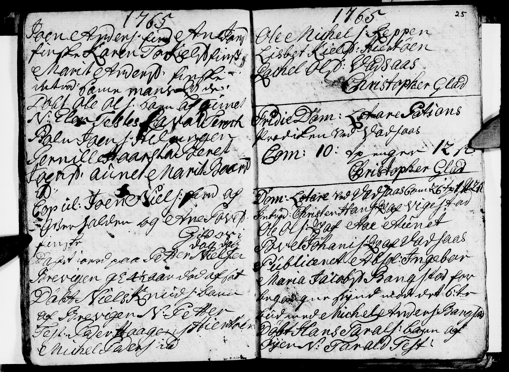 Ministerialprotokoller, klokkerbøker og fødselsregistre - Nordland, AV/SAT-A-1459/810/L0138: Parish register (official) no. 810A02, 1763-1770, p. 25