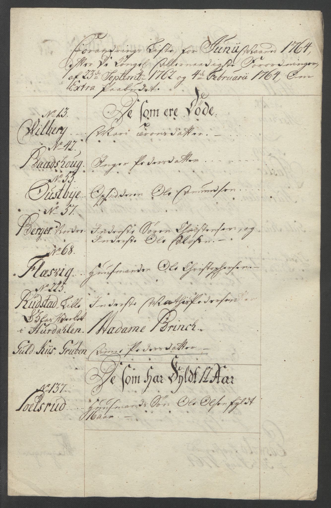 Rentekammeret inntil 1814, Reviderte regnskaper, Fogderegnskap, AV/RA-EA-4092/R12/L0804: Ekstraskatten Øvre Romerike, 1764, p. 165