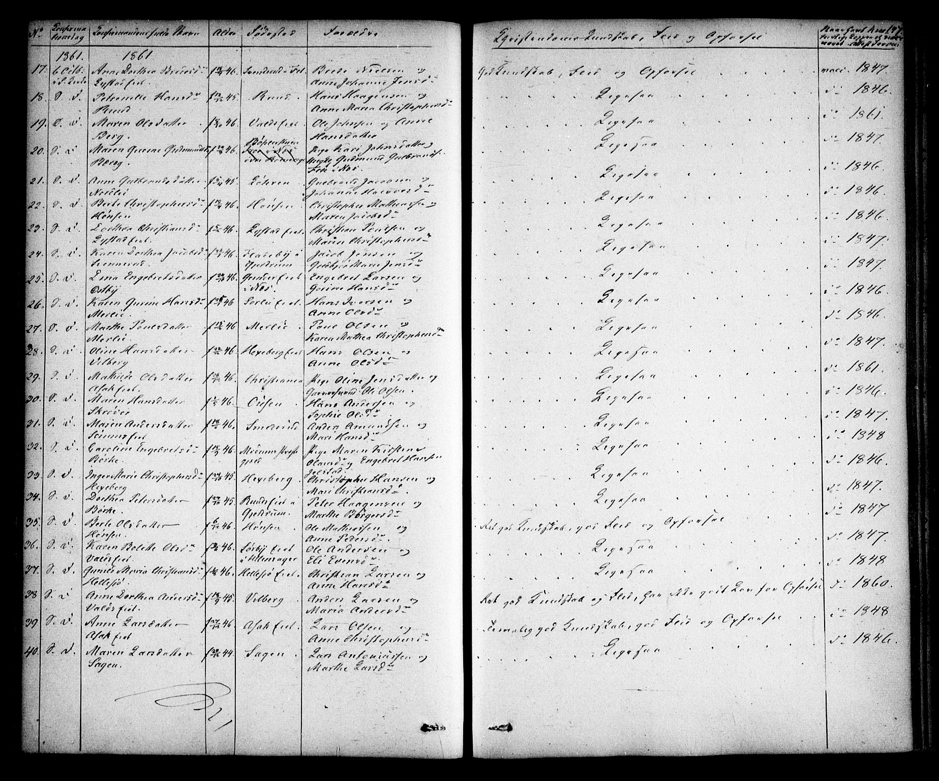 Sørum prestekontor Kirkebøker, AV/SAO-A-10303/F/Fa/L0005: Parish register (official) no. I 5, 1846-1863, p. 147