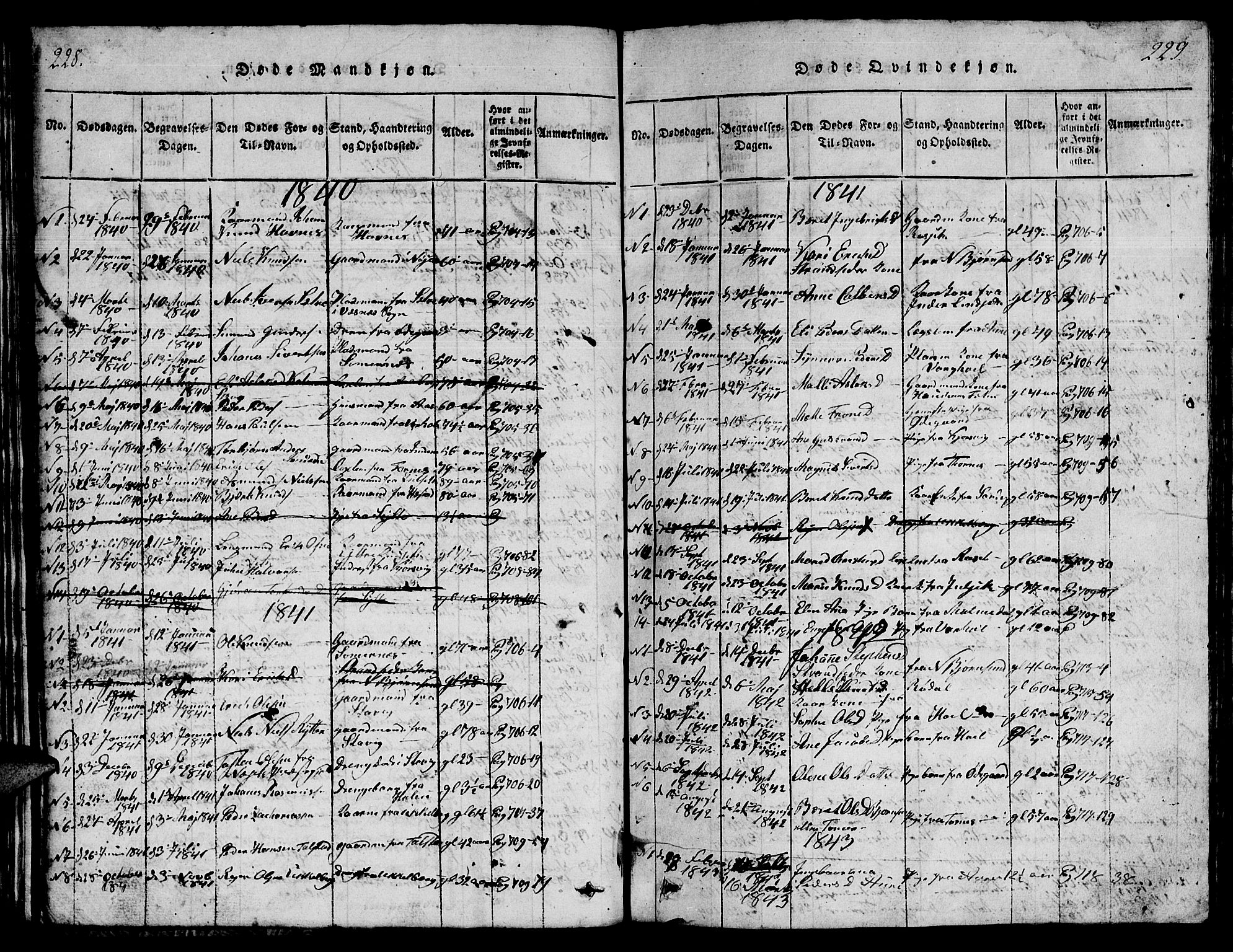 Ministerialprotokoller, klokkerbøker og fødselsregistre - Møre og Romsdal, SAT/A-1454/565/L0752: Parish register (copy) no. 565C01, 1817-1844, p. 228-229