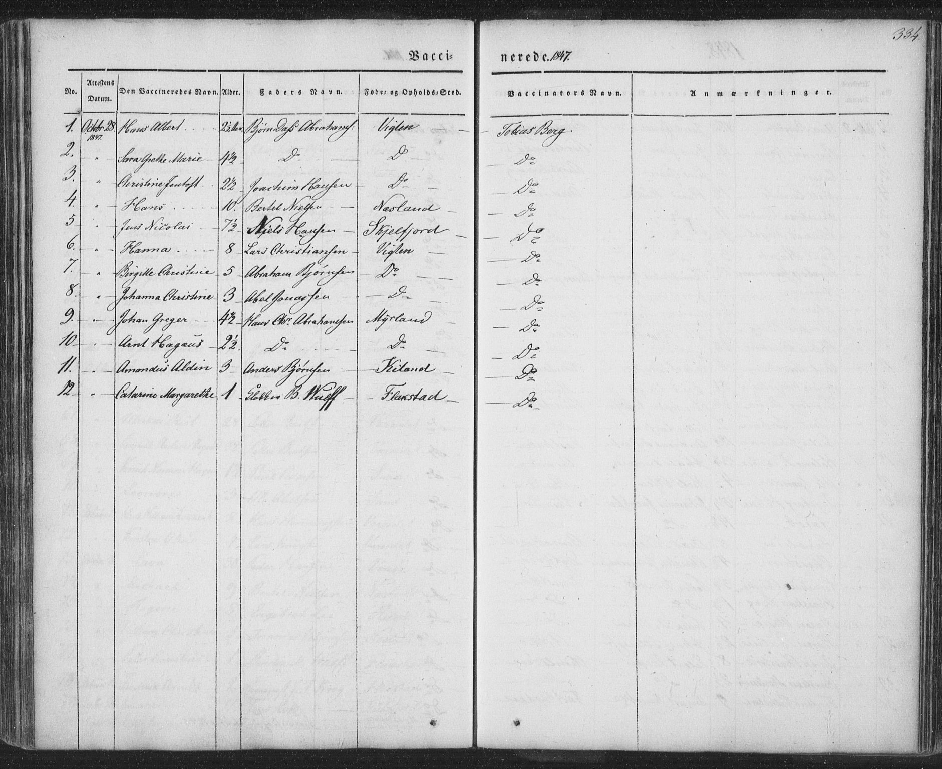 Ministerialprotokoller, klokkerbøker og fødselsregistre - Nordland, SAT/A-1459/885/L1202: Parish register (official) no. 885A03, 1838-1859, p. 334