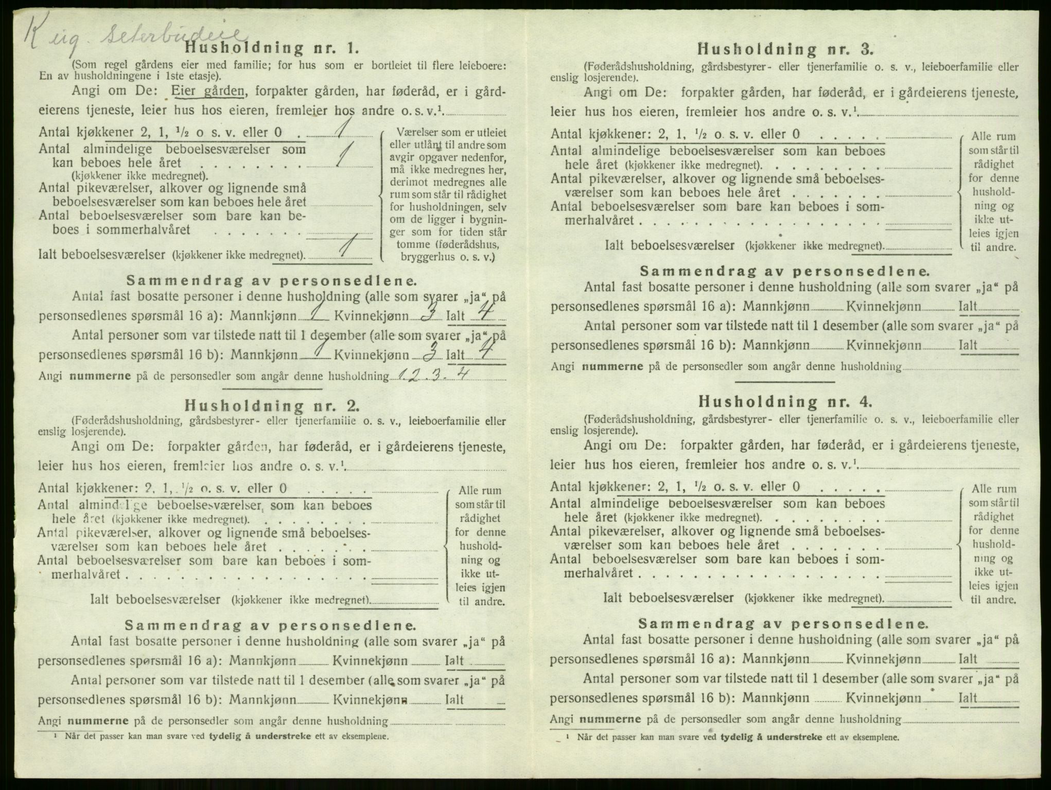 SAKO, 1920 census for Hole, 1920, p. 361