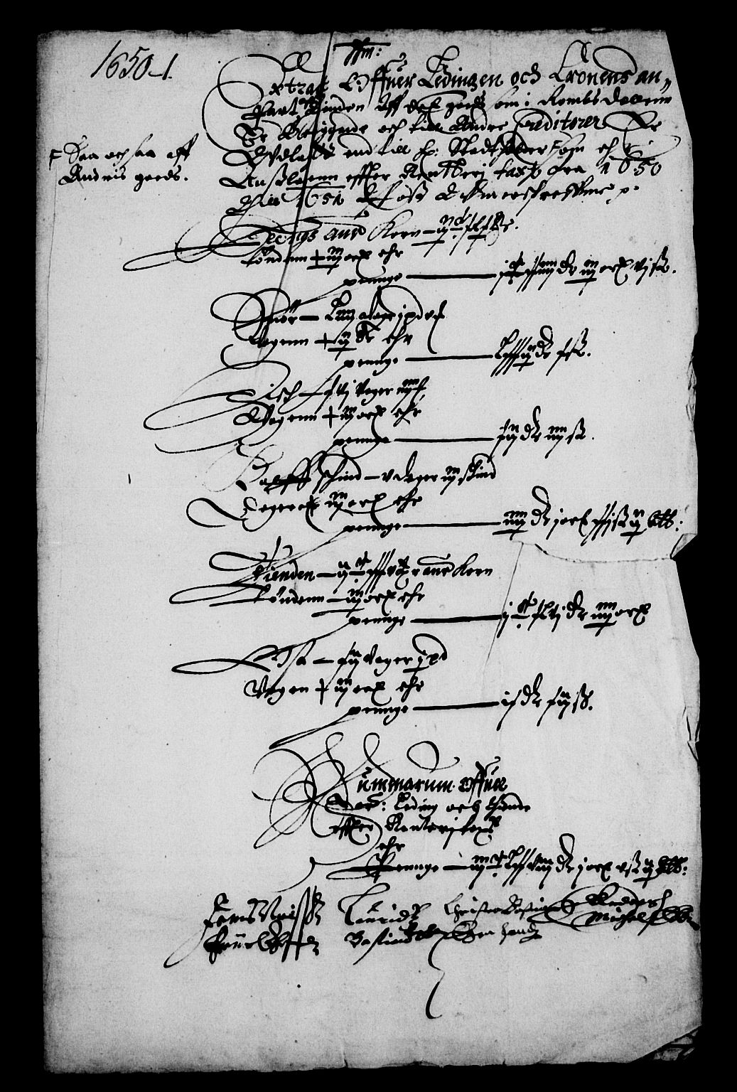 Rentekammeret inntil 1814, Reviderte regnskaper, Lensregnskaper, AV/RA-EA-5023/R/Rb/Rbw/L0098: Trondheim len, 1649-1651
