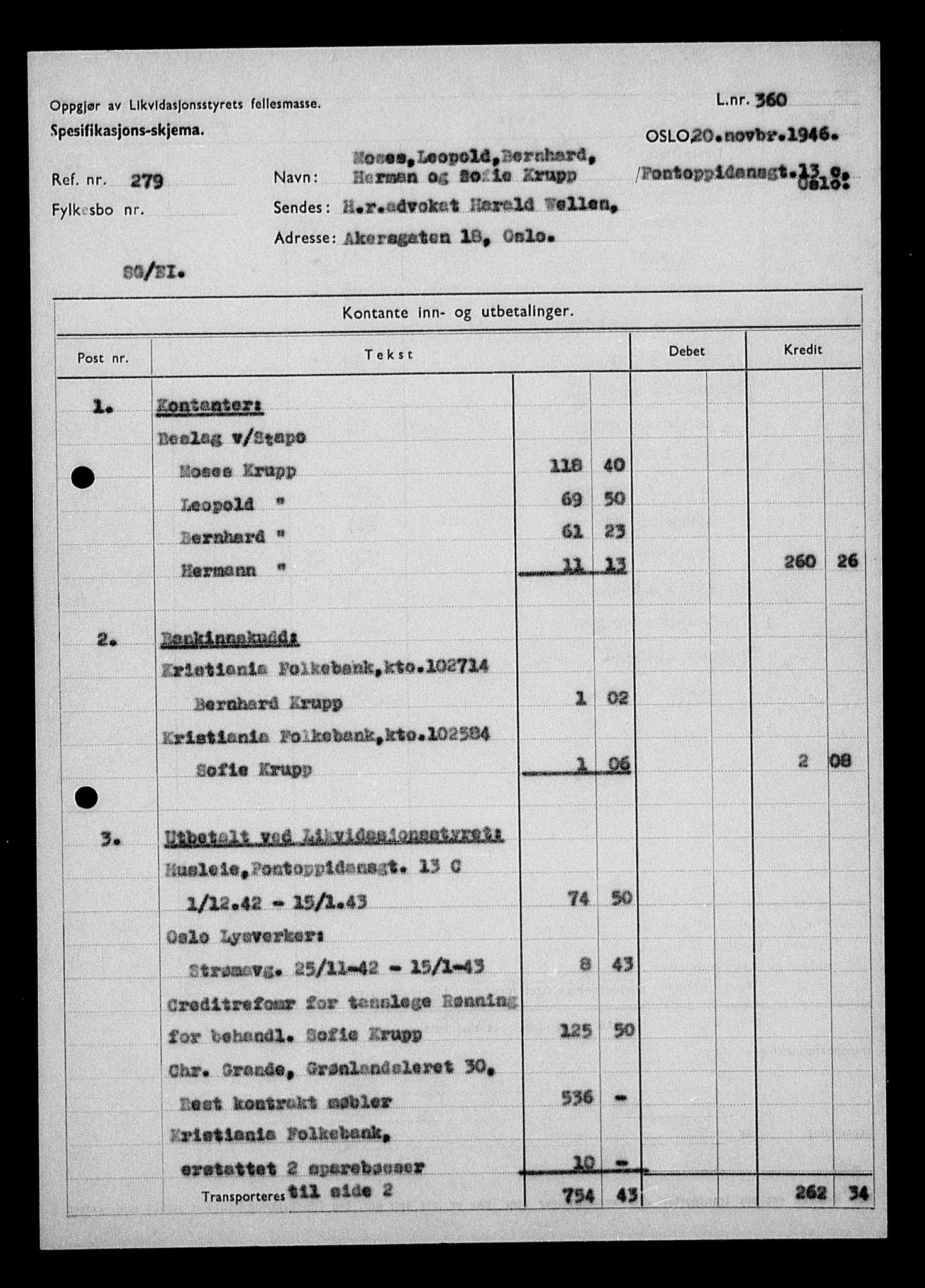 Justisdepartementet, Tilbakeføringskontoret for inndratte formuer, AV/RA-S-1564/H/Hc/Hcc/L0953: --, 1945-1947, p. 579