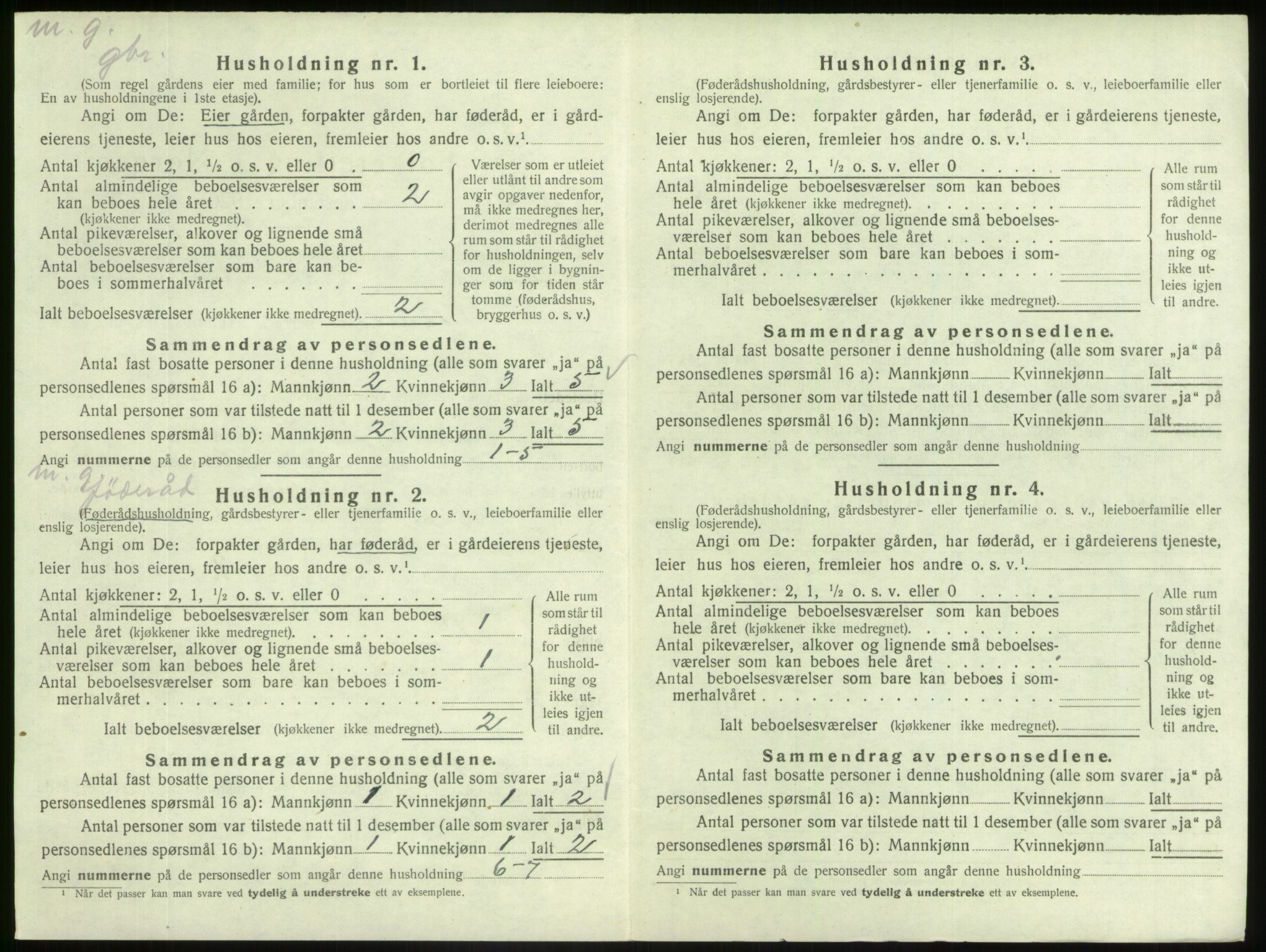 SAB, 1920 census for Askvoll, 1920, p. 451