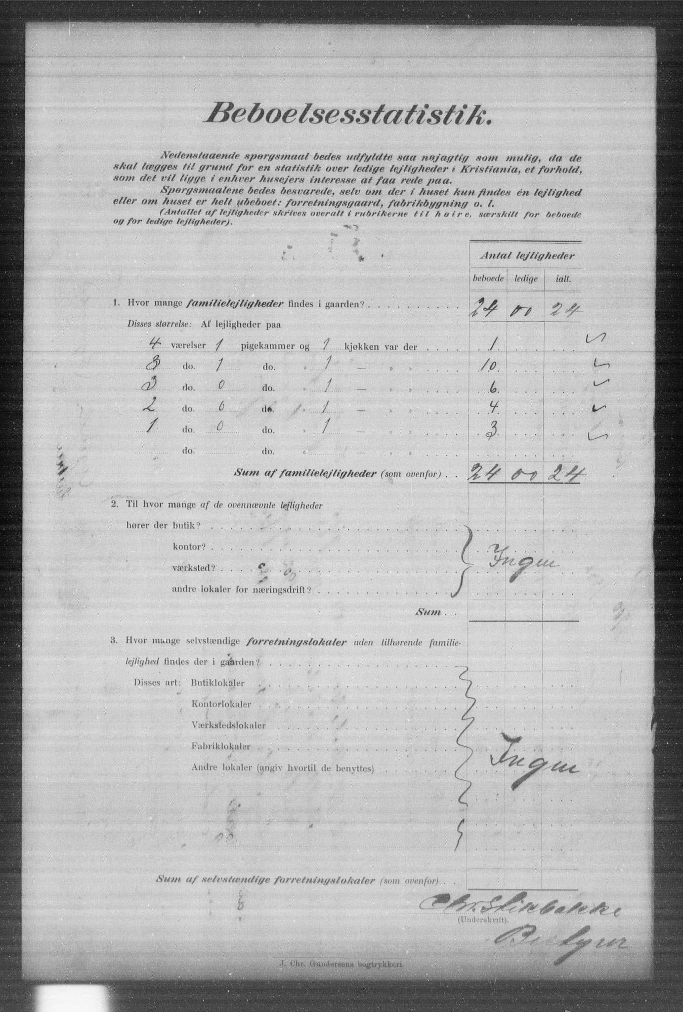 OBA, Municipal Census 1903 for Kristiania, 1903, p. 12606