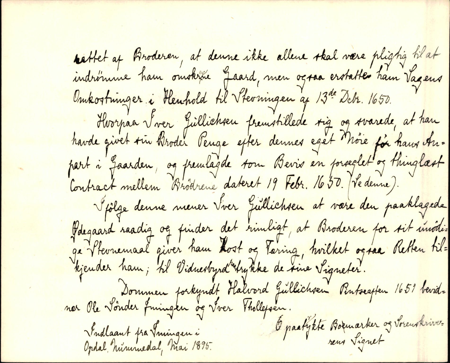 Riksarkivets diplomsamling, AV/RA-EA-5965/F35/F35d/L0004: Innlånte diplomer, seddelregister, 1643-1660, p. 272