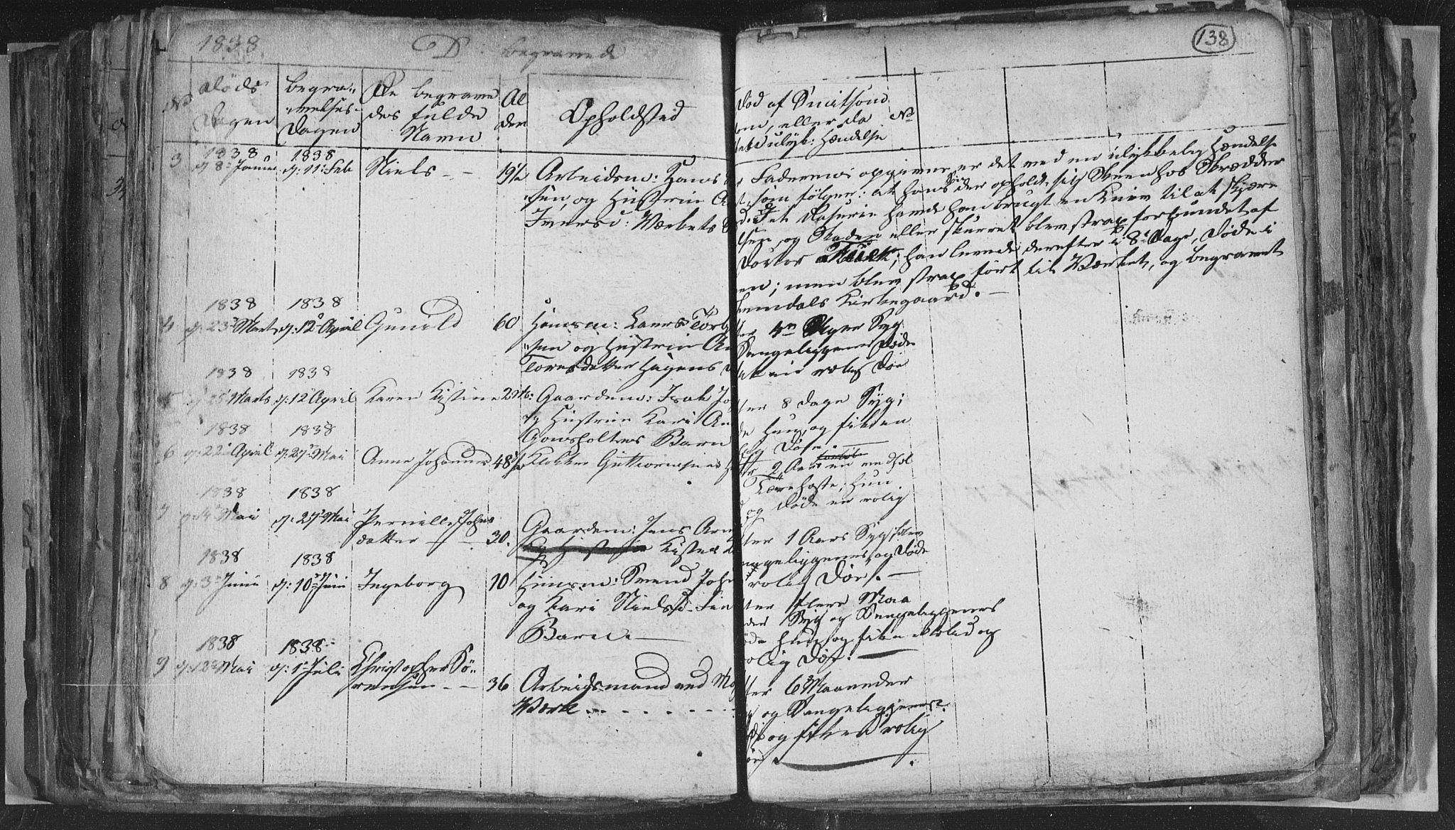 Siljan kirkebøker, SAKO/A-300/G/Ga/L0001: Parish register (copy) no. 1, 1827-1847, p. 138