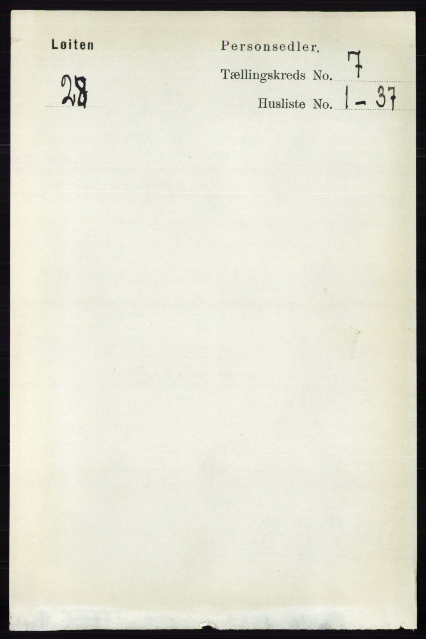 RA, 1891 census for 0415 Løten, 1891, p. 4407