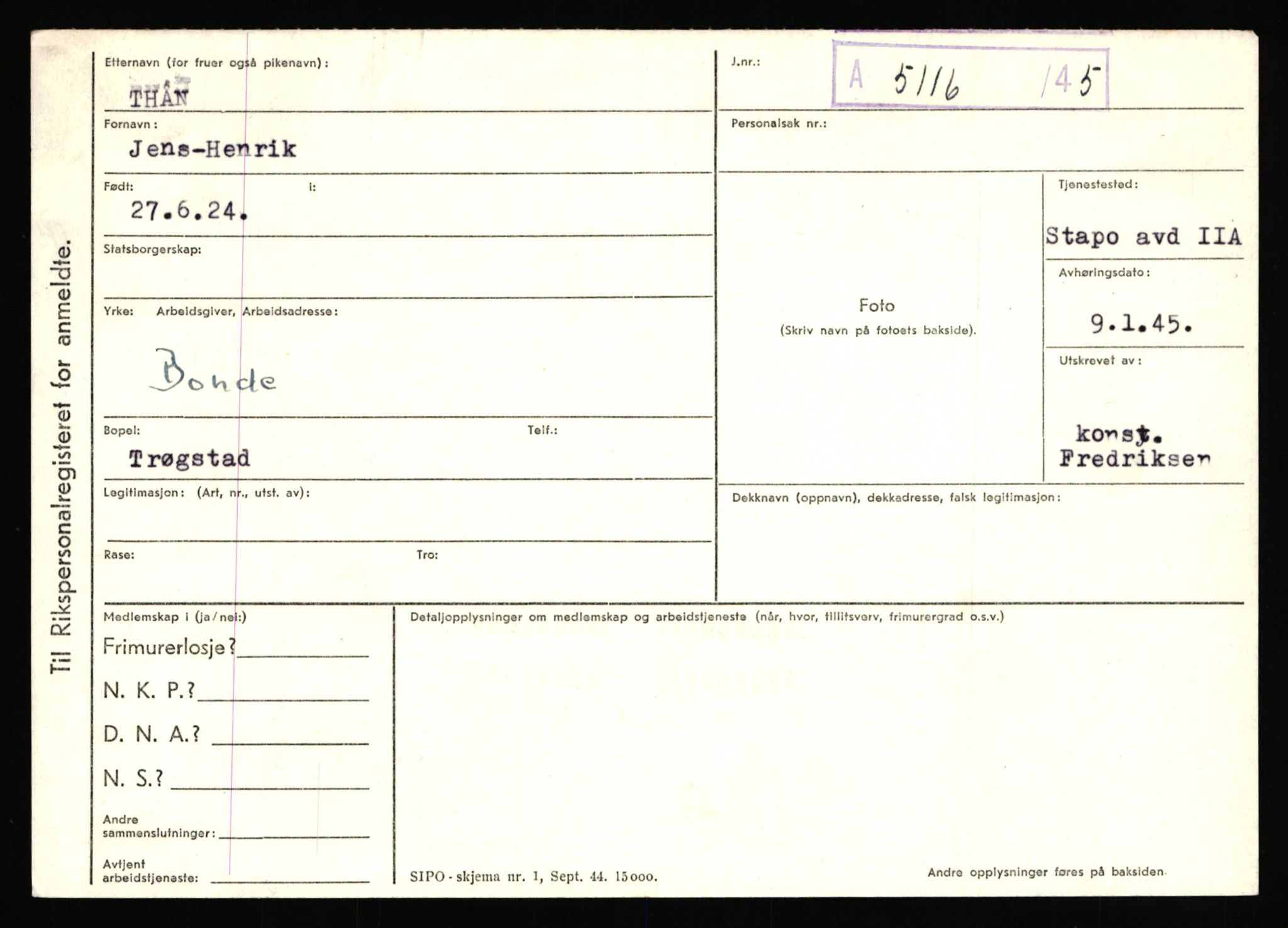 Statspolitiet - Hovedkontoret / Osloavdelingen, AV/RA-S-1329/C/Ca/L0015: Svea - Tøsse, 1943-1945, p. 2262