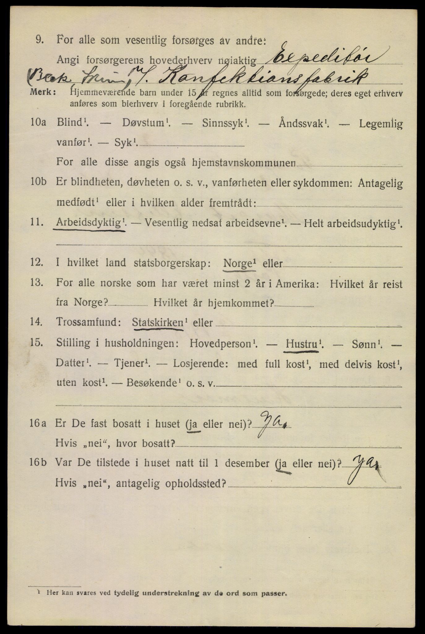 SAKO, 1920 census for Porsgrunn, 1920, p. 7138