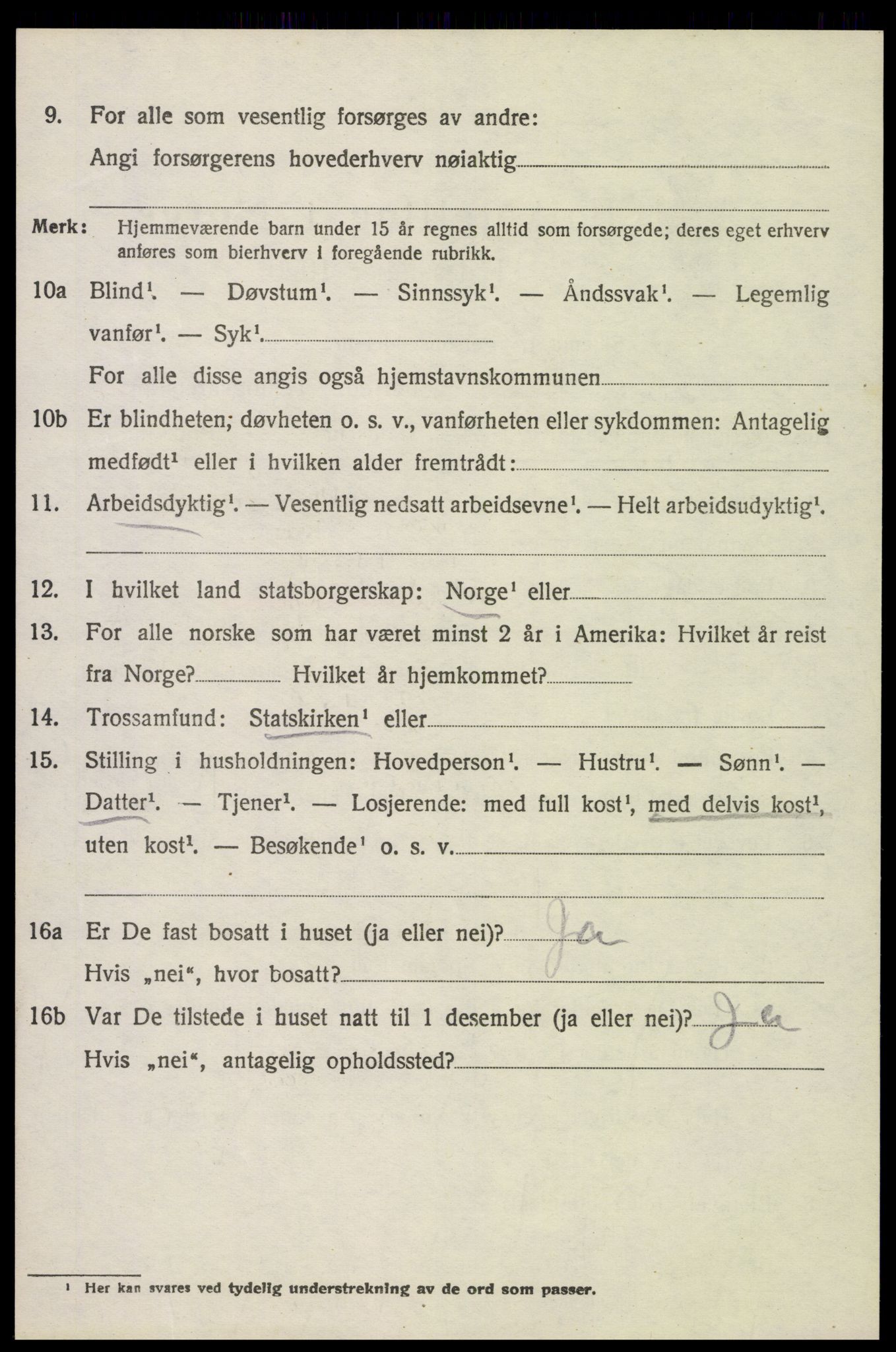 SAH, 1920 census for Stange, 1920, p. 17694