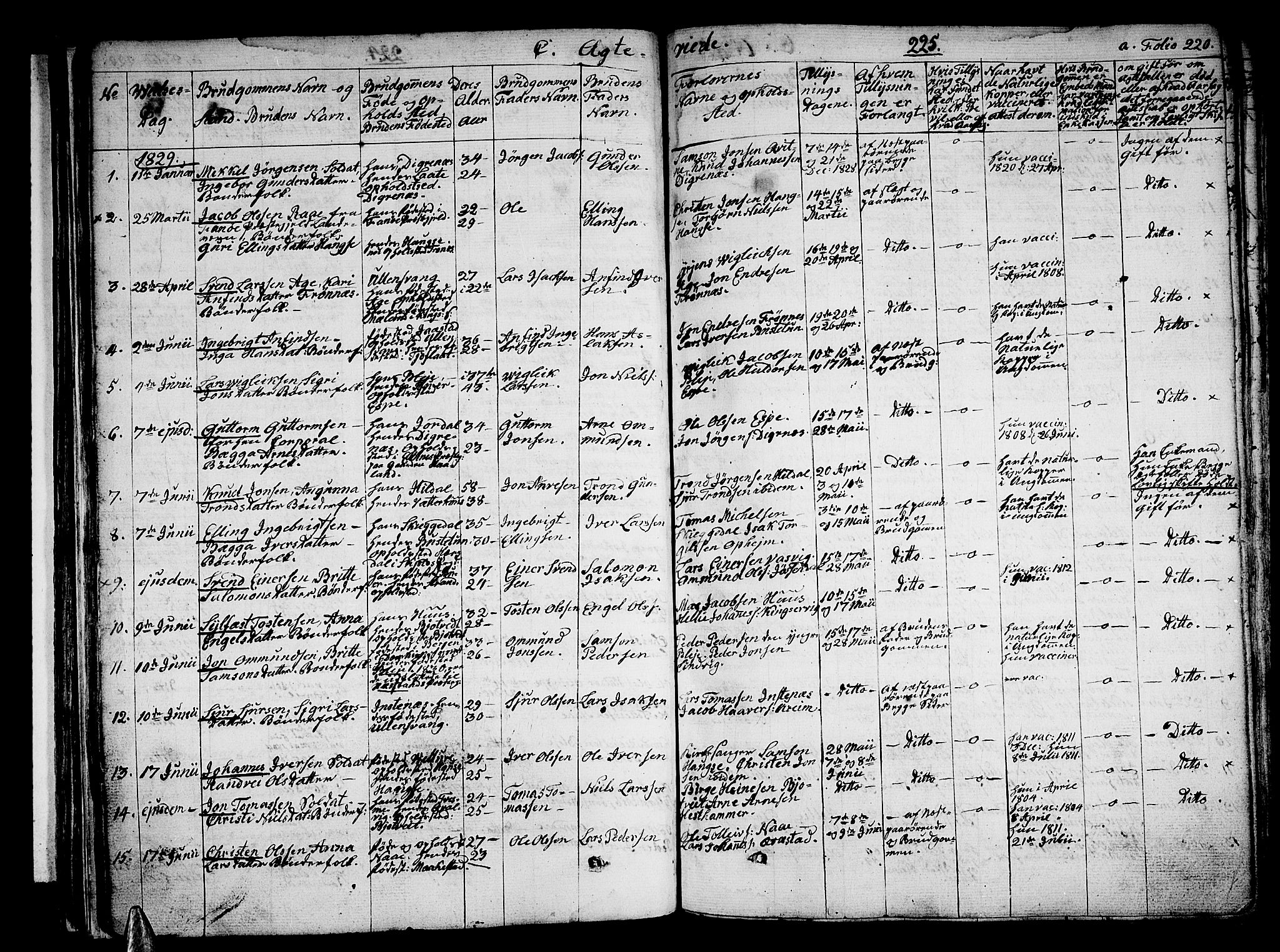 Ullensvang sokneprestembete, AV/SAB-A-78701/H/Haa: Parish register (official) no. A 10, 1825-1853, p. 225