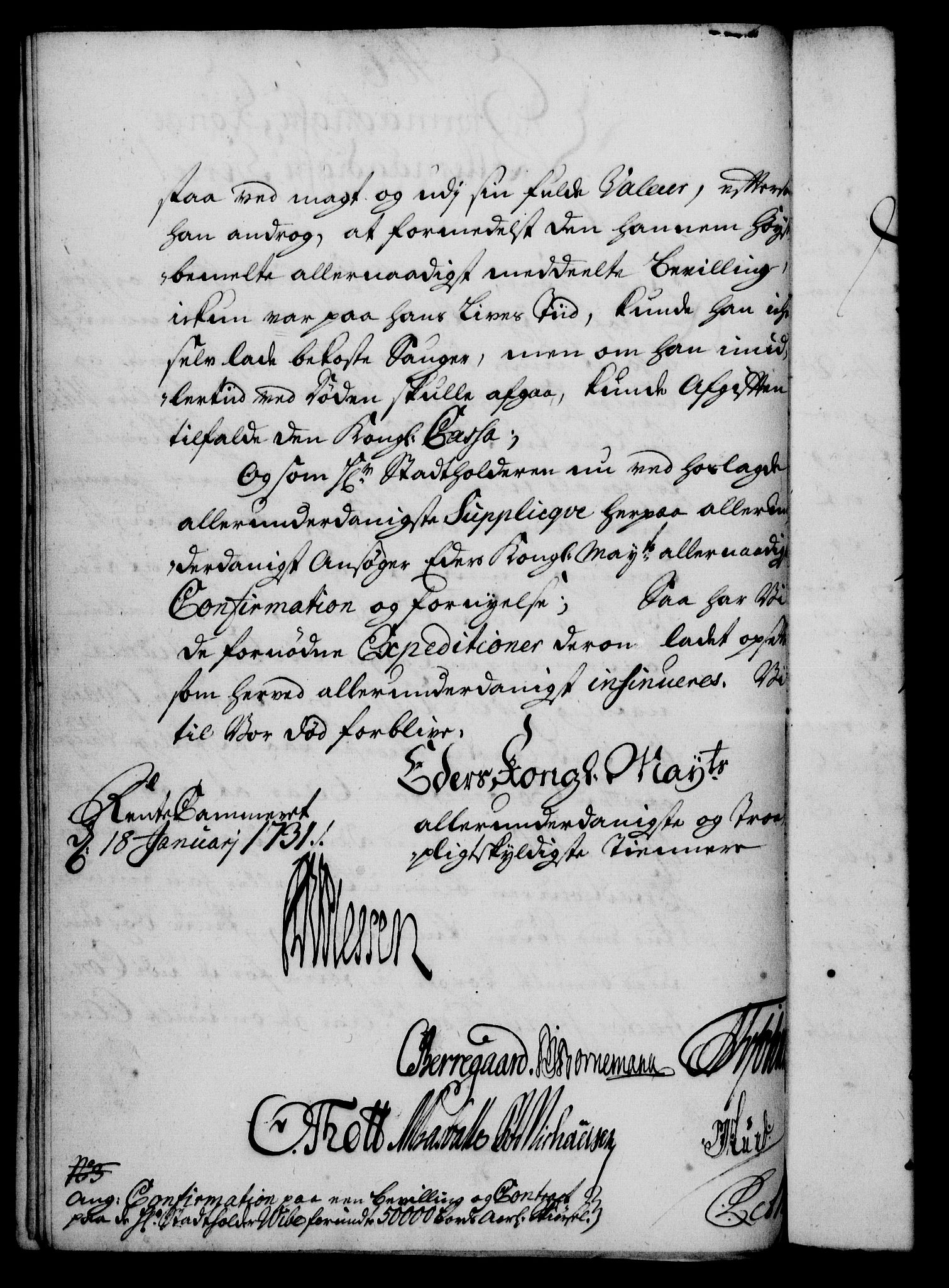 Rentekammeret, Kammerkanselliet, RA/EA-3111/G/Gf/Gfa/L0014: Norsk relasjons- og resolusjonsprotokoll (merket RK 52.14), 1731, p. 54