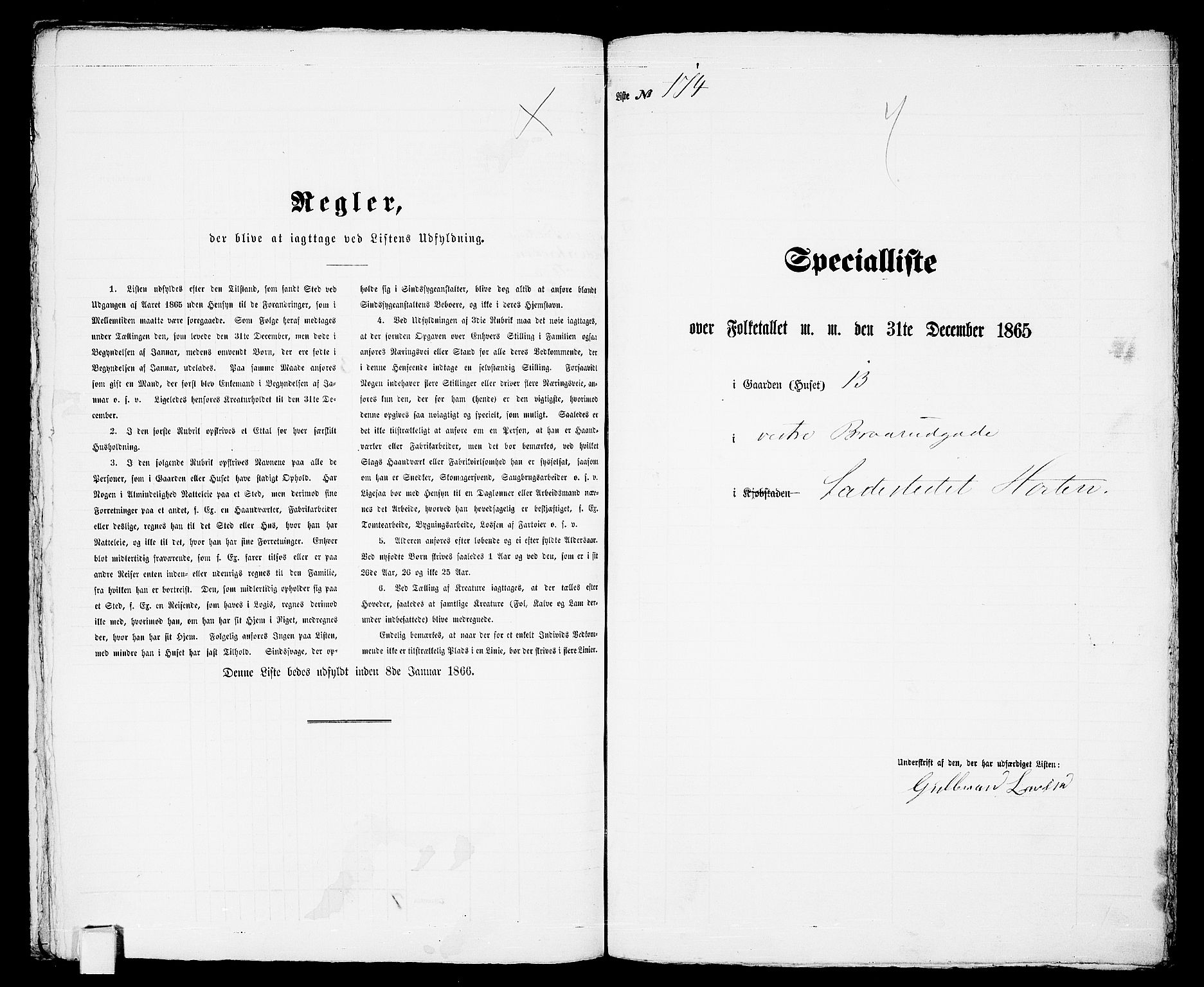 RA, 1865 census for Horten, 1865, p. 377