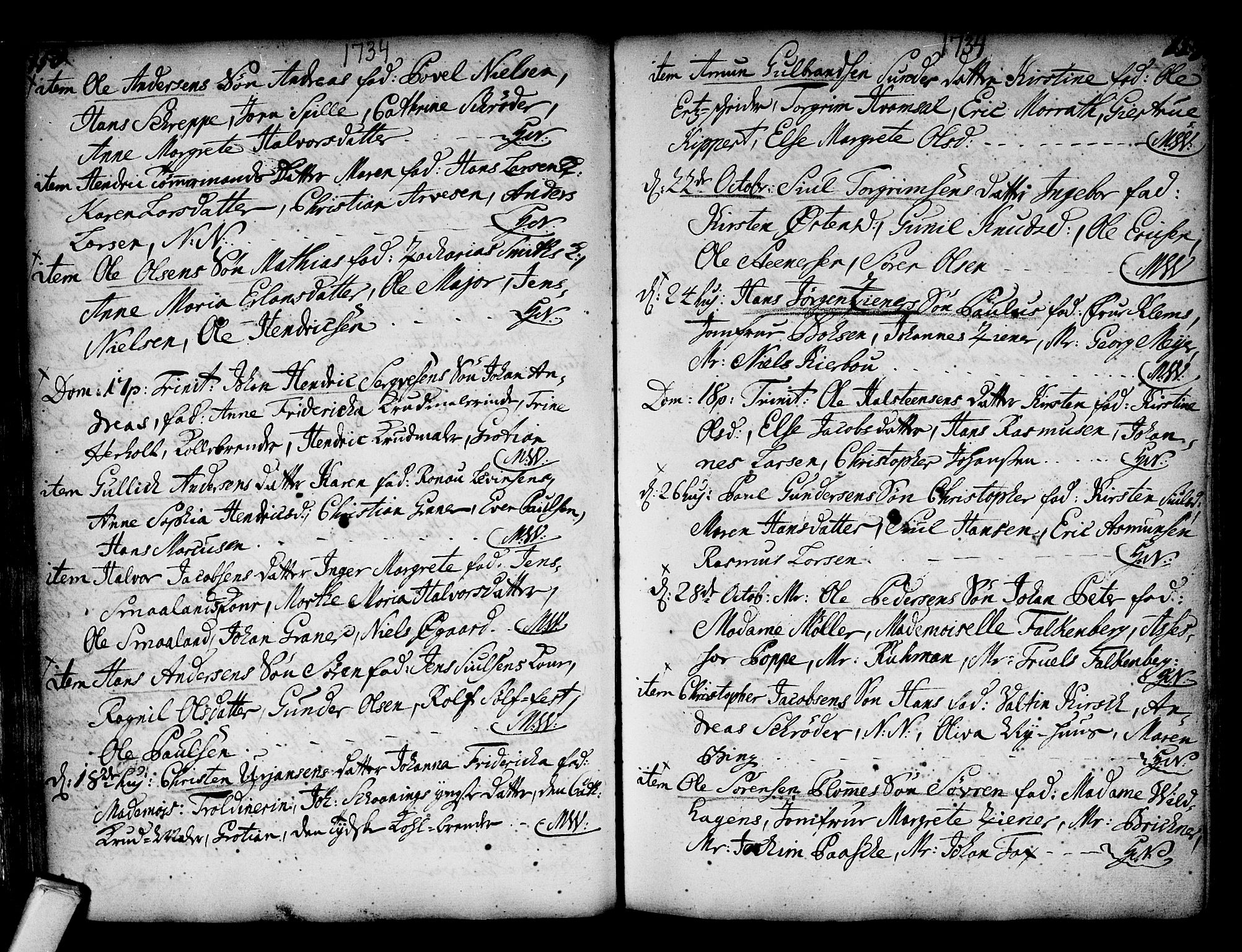 Kongsberg kirkebøker, AV/SAKO-A-22/F/Fa/L0002: Parish register (official) no. I 2, 1721-1743, p. 158-159