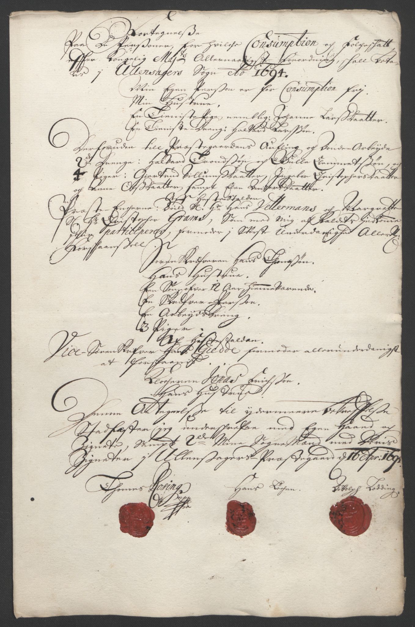 Rentekammeret inntil 1814, Reviderte regnskaper, Fogderegnskap, AV/RA-EA-4092/R12/L0706: Fogderegnskap Øvre Romerike, 1694, p. 267