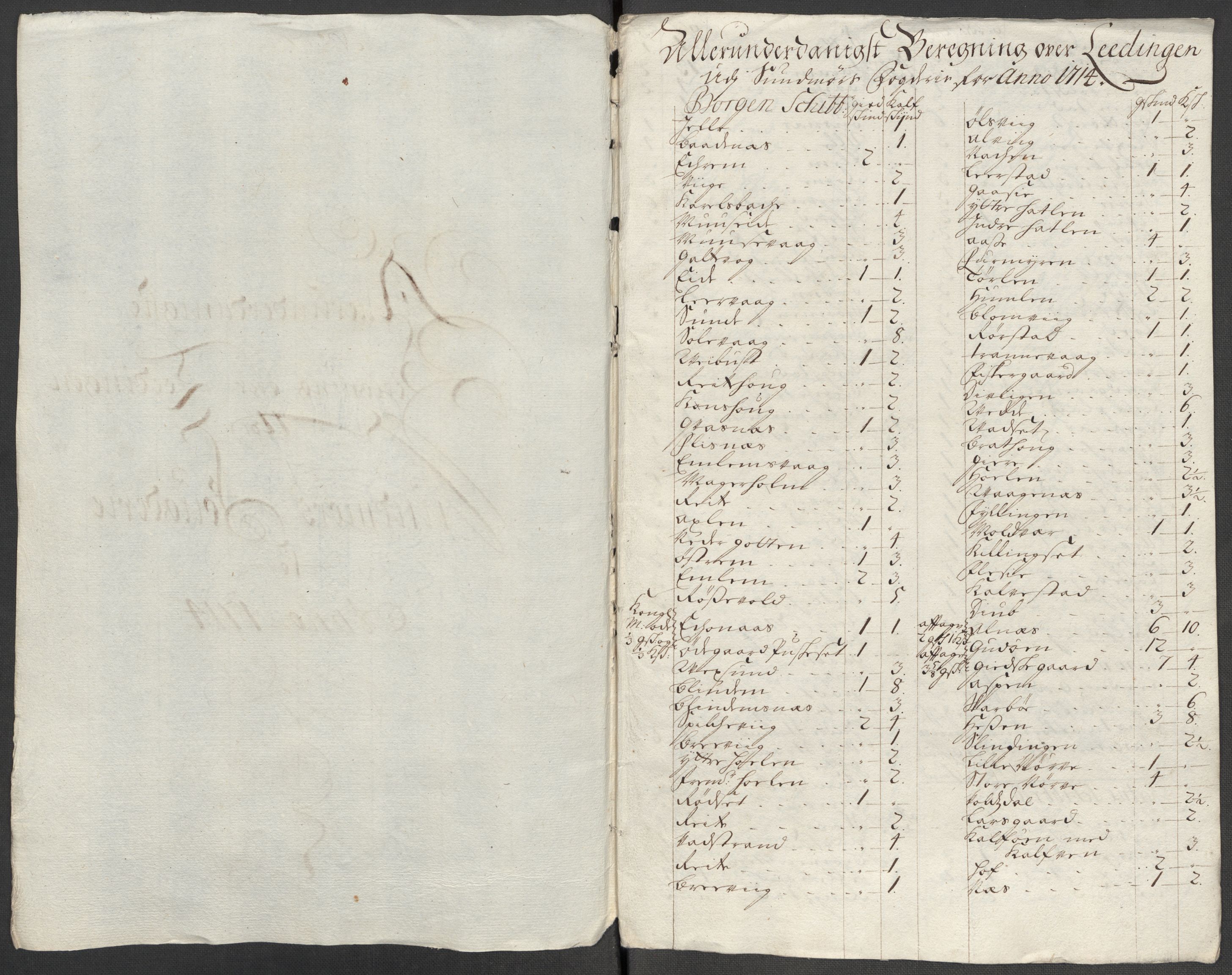 Rentekammeret inntil 1814, Reviderte regnskaper, Fogderegnskap, AV/RA-EA-4092/R54/L3566: Fogderegnskap Sunnmøre, 1714, p. 189