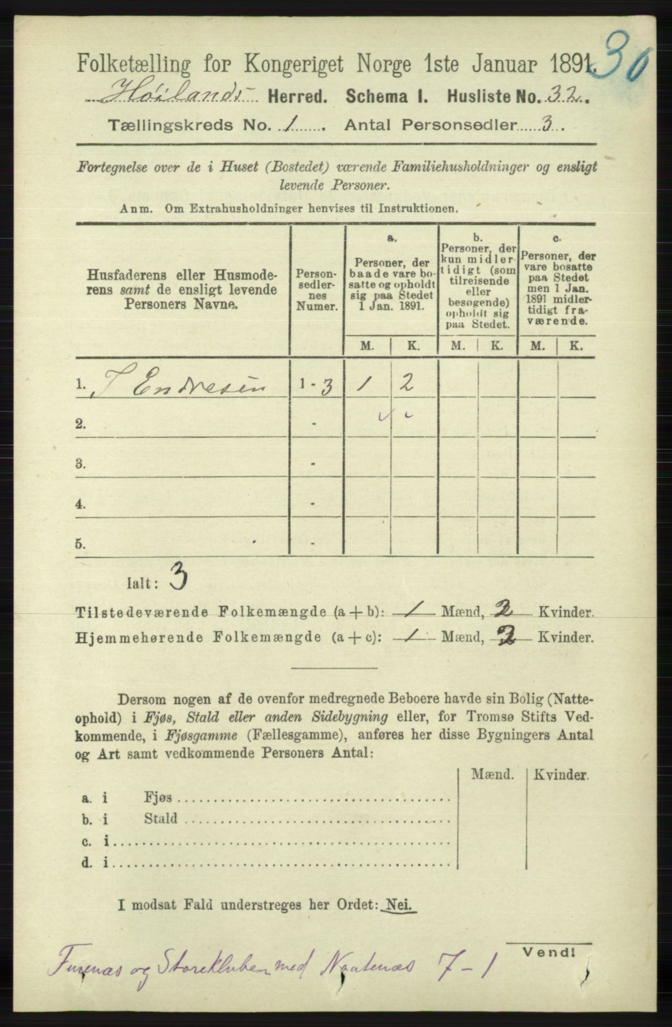 RA, 1891 census for 1123 Høyland, 1891, p. 59