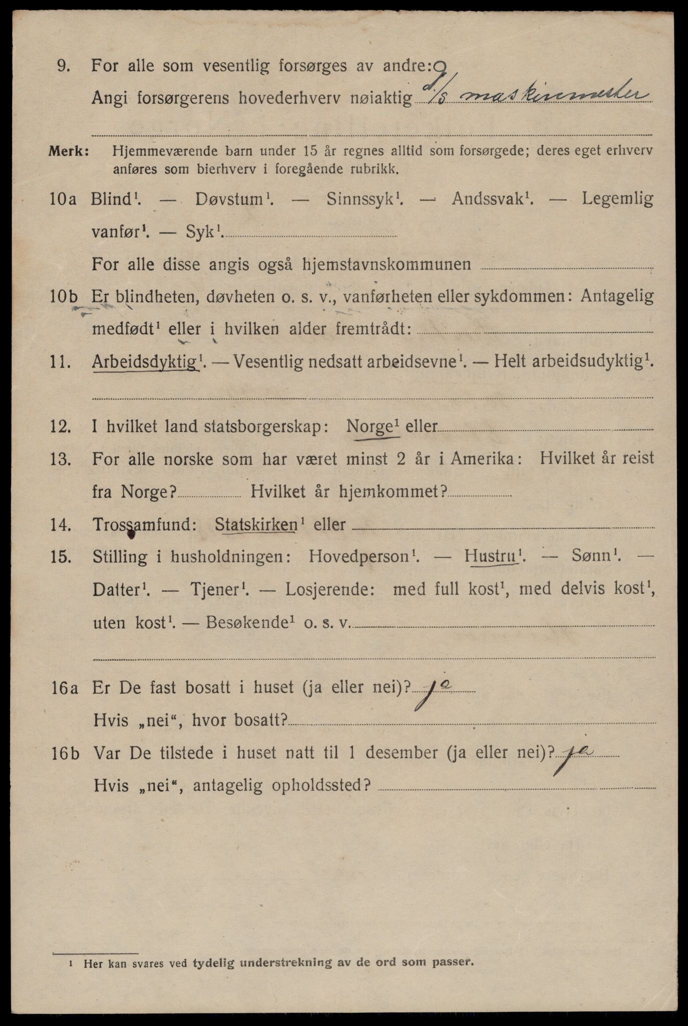 SAST, 1920 census for Stavanger, 1920, p. 90703