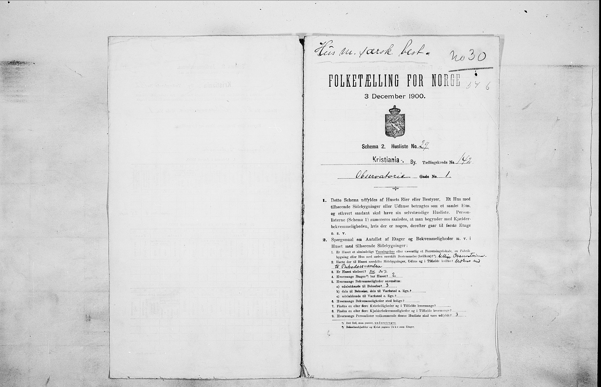 SAO, 1900 census for Kristiania, 1900, p. 67113