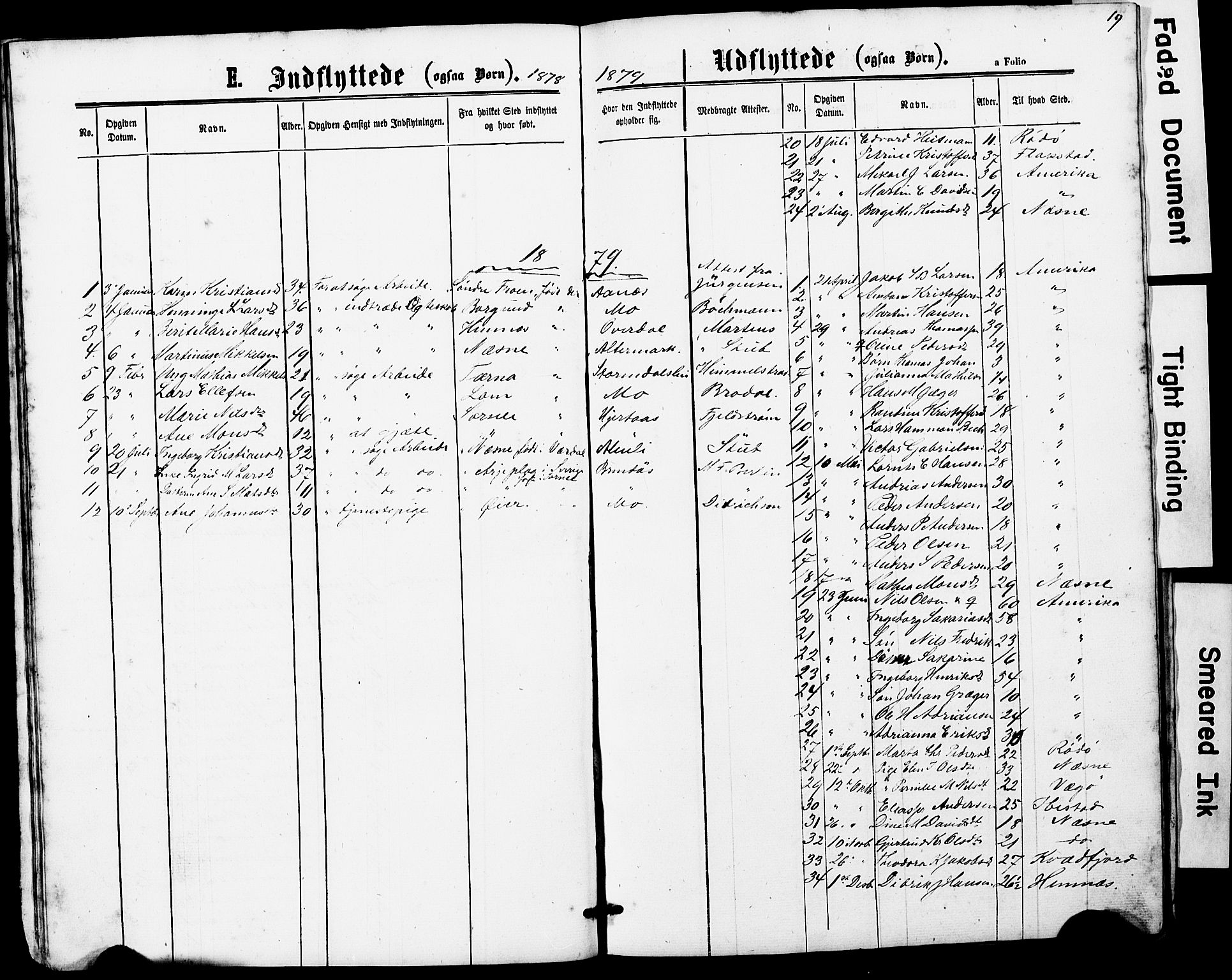 Ministerialprotokoller, klokkerbøker og fødselsregistre - Nordland, SAT/A-1459/827/L0419: Parish register (copy) no. 827C08, 1864-1885, p. 19