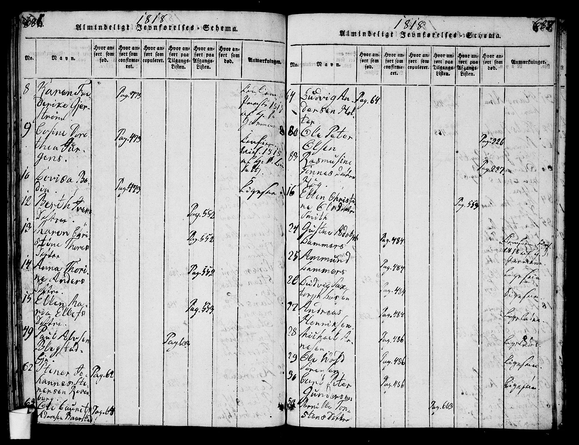 Oslo domkirke Kirkebøker, SAO/A-10752/G/Ga/L0001: Parish register (copy) no. 1, 1817-1825, p. 686-687