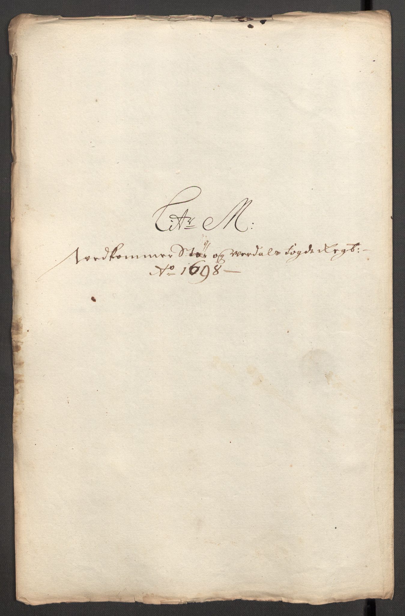 Rentekammeret inntil 1814, Reviderte regnskaper, Fogderegnskap, RA/EA-4092/R62/L4190: Fogderegnskap Stjørdal og Verdal, 1698, p. 199