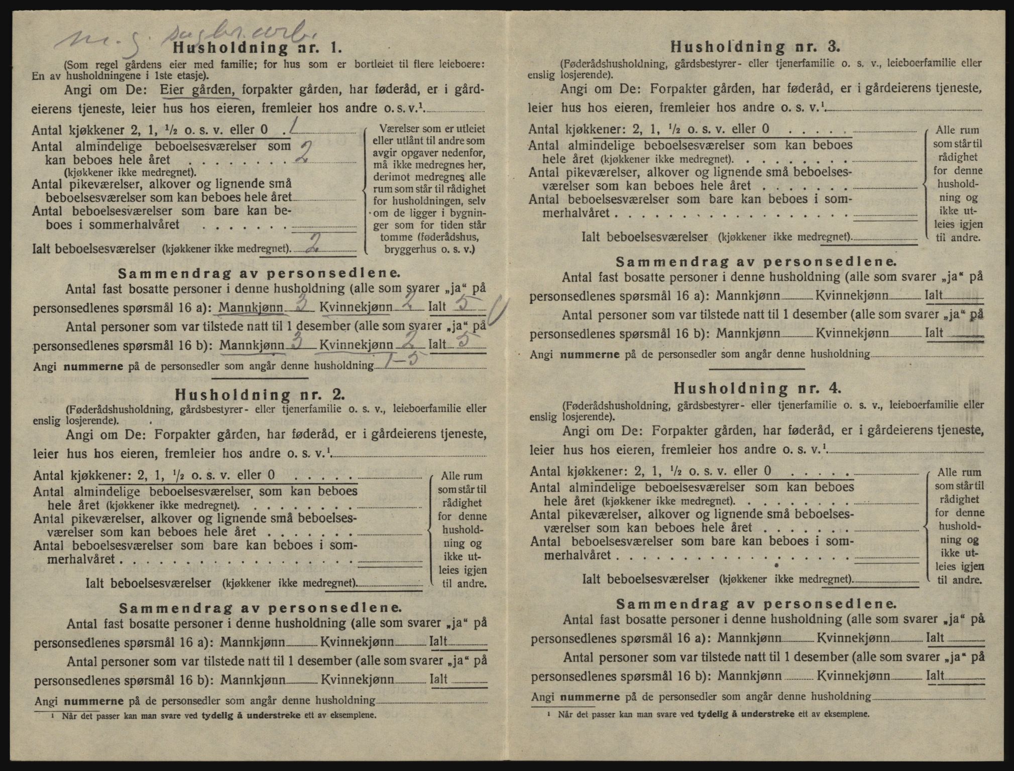 SAO, 1920 census for Glemmen, 1920, p. 1804