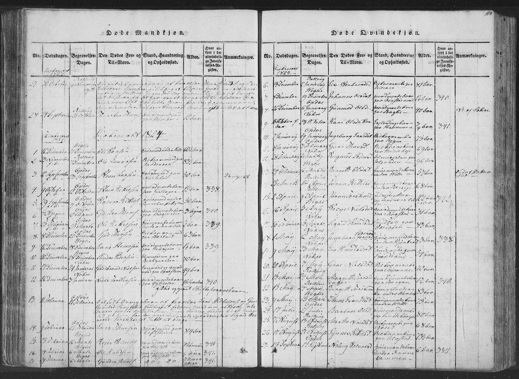 Rollag kirkebøker, AV/SAKO-A-240/F/Fa/L0006: Parish register (official) no. I 6, 1814-1828, p. 114