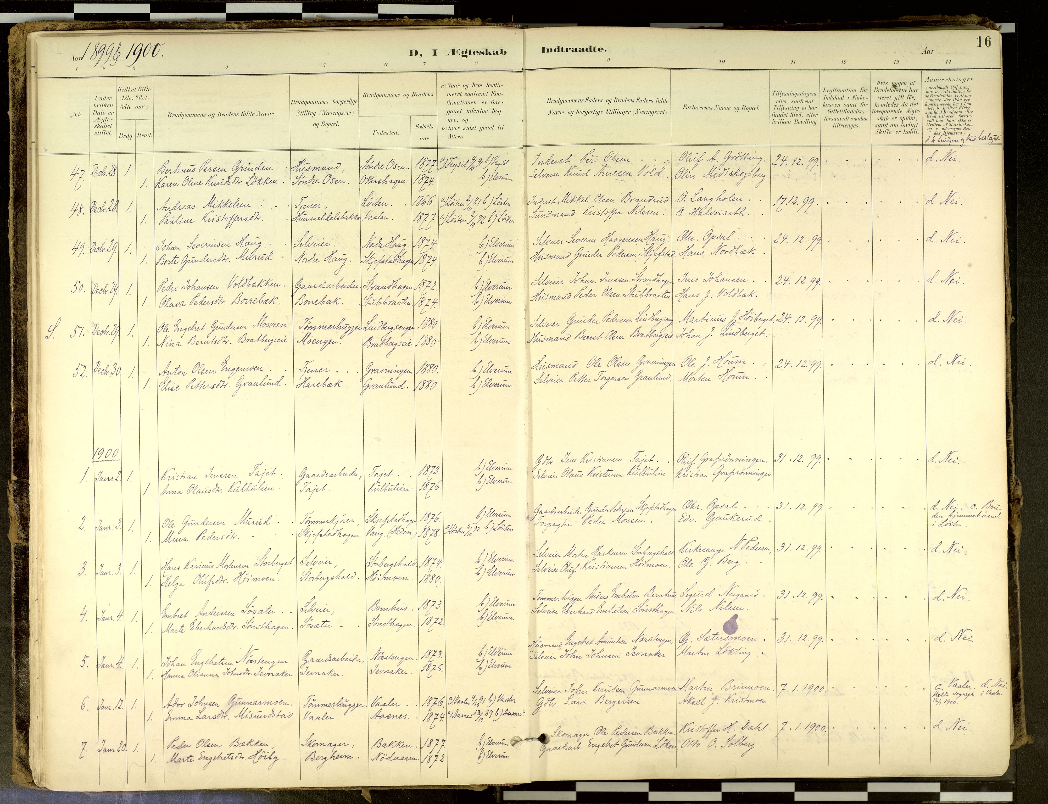 Elverum prestekontor, SAH/PREST-044/H/Ha/Haa/L0018: Parish register (official) no. 18, 1894-1914, p. 16