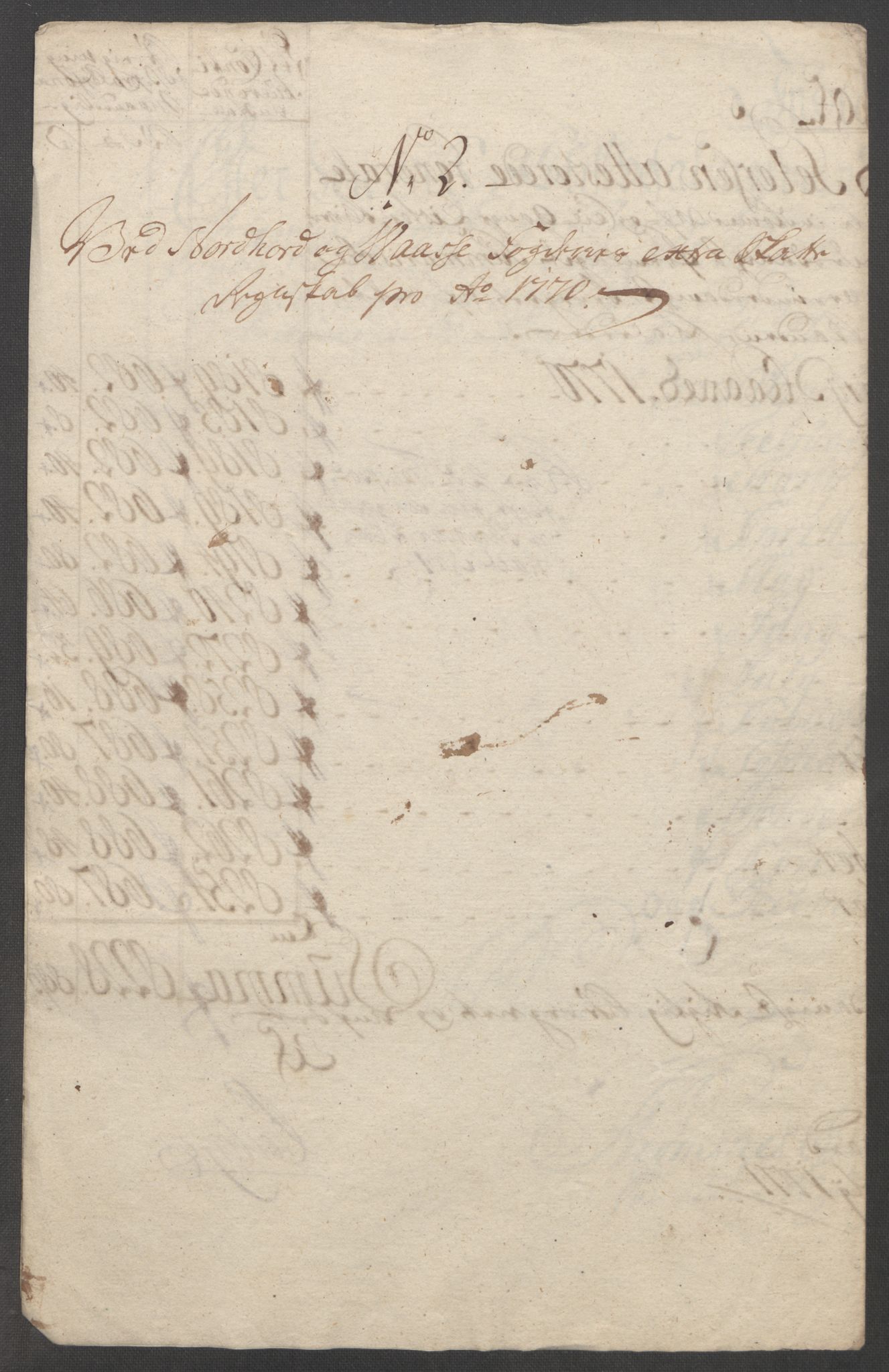 Rentekammeret inntil 1814, Reviderte regnskaper, Fogderegnskap, RA/EA-4092/R51/L3303: Ekstraskatten Nordhordland og Voss, 1762-1772, p. 401