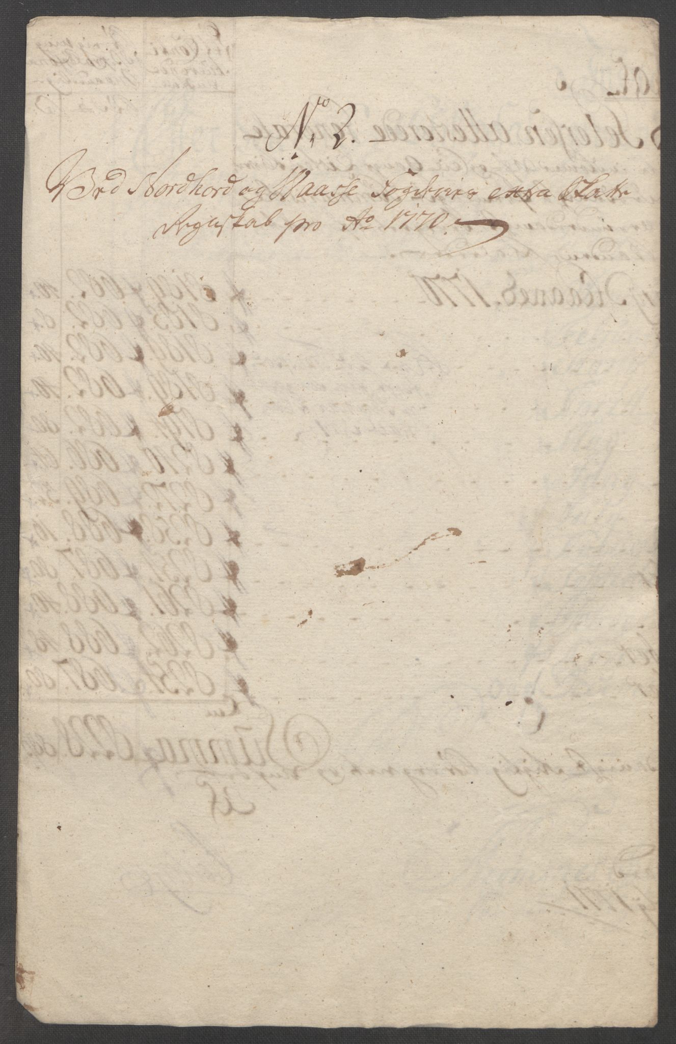 Rentekammeret inntil 1814, Reviderte regnskaper, Fogderegnskap, AV/RA-EA-4092/R51/L3303: Ekstraskatten Nordhordland og Voss, 1762-1772, p. 401