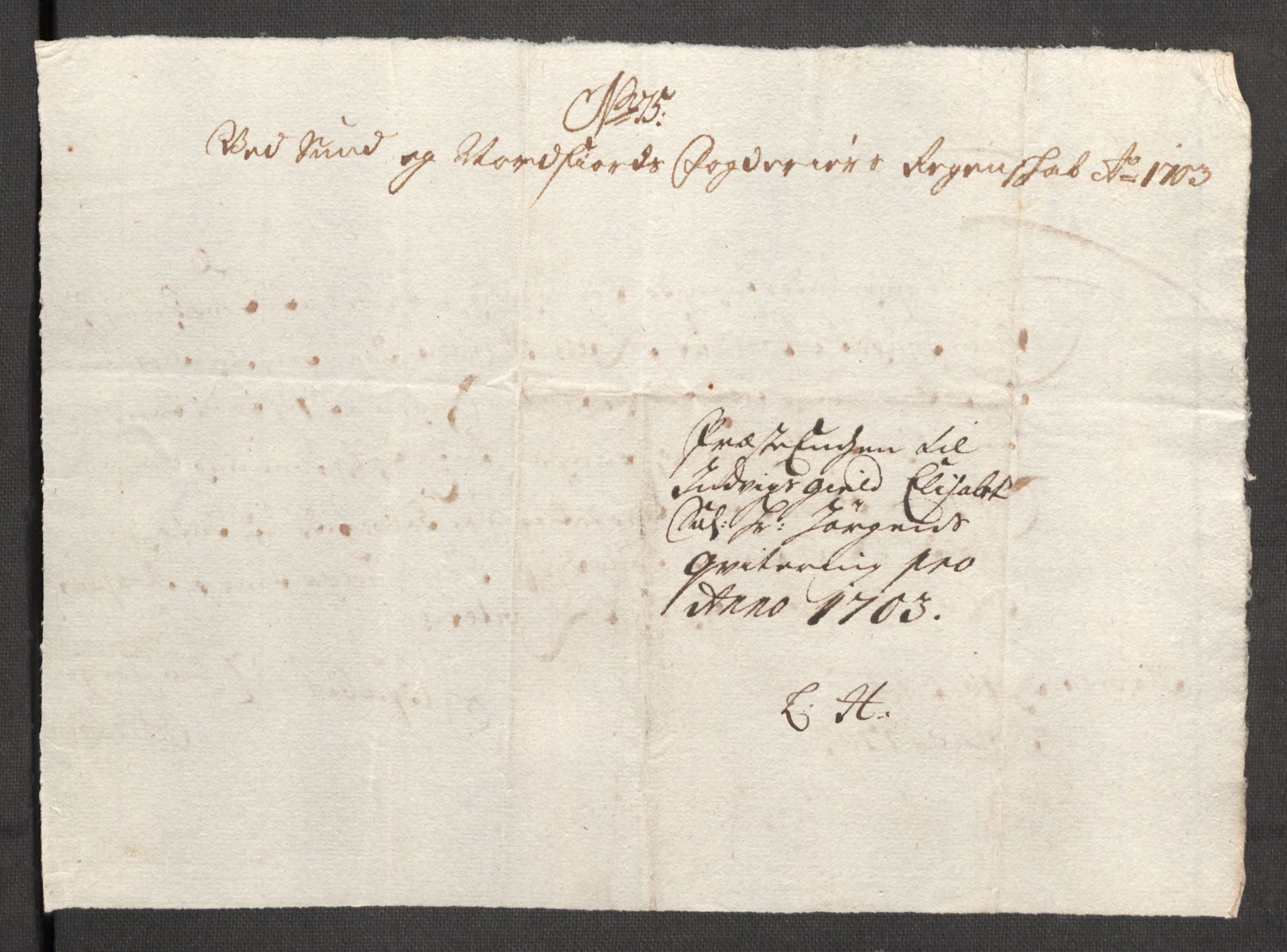 Rentekammeret inntil 1814, Reviderte regnskaper, Fogderegnskap, AV/RA-EA-4092/R53/L3427: Fogderegnskap Sunn- og Nordfjord, 1703, p. 275